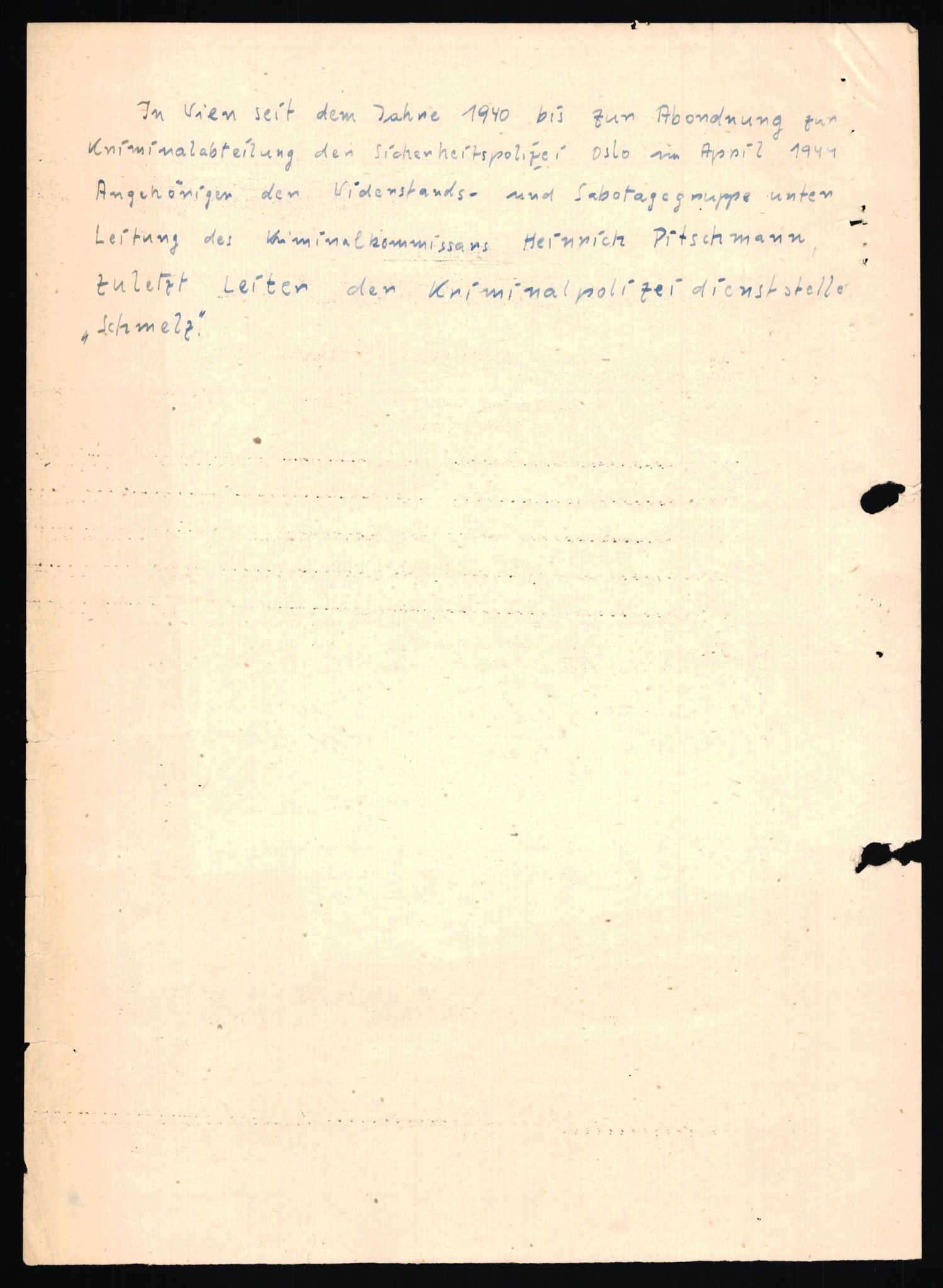 Forsvaret, Forsvarets overkommando II, AV/RA-RAFA-3915/D/Db/L0039: CI Questionaires. Tyske okkupasjonsstyrker i Norge. Østerrikere., 1945-1946, p. 238