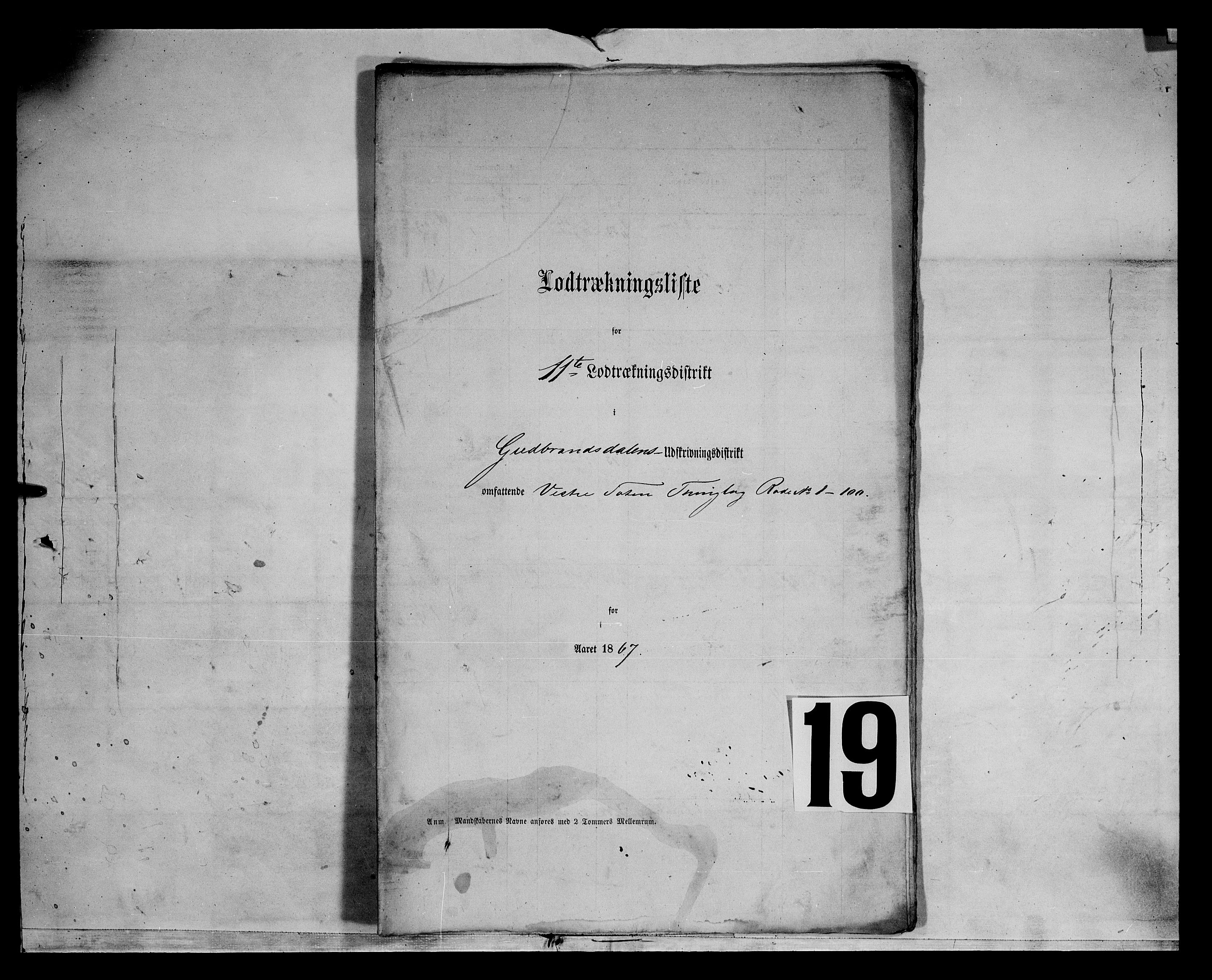 Fylkesmannen i Oppland, AV/SAH-FYO-002/1/K/Kg/L1167: Søndre og Nordre Land, Vestre Toten, 1860-1879, p. 7772