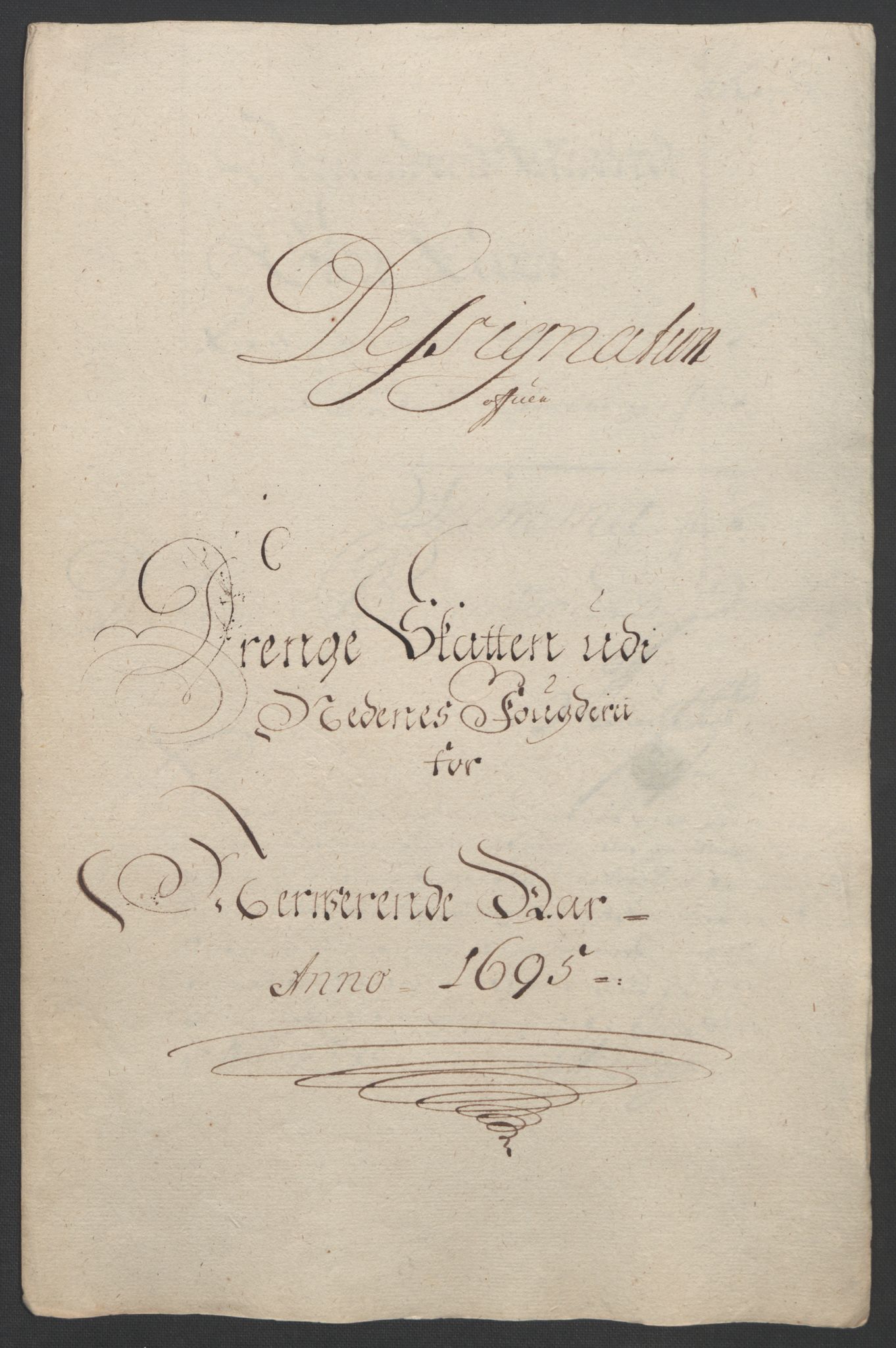 Rentekammeret inntil 1814, Reviderte regnskaper, Fogderegnskap, RA/EA-4092/R39/L2312: Fogderegnskap Nedenes, 1693-1695, p. 265
