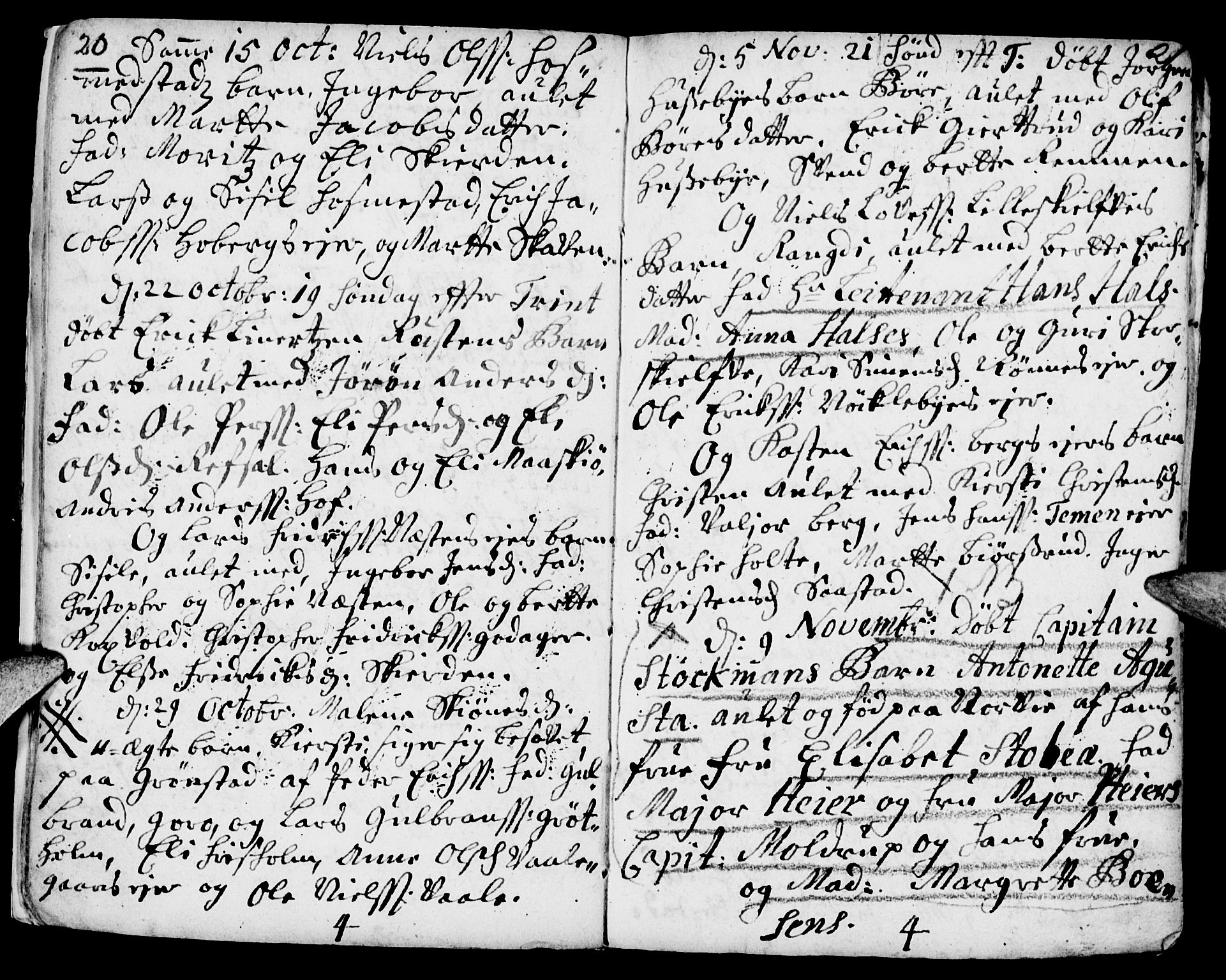 Stange prestekontor, AV/SAH-PREST-002/K/L0002: Parish register (official) no. 2, 1724-1740, p. 20-21