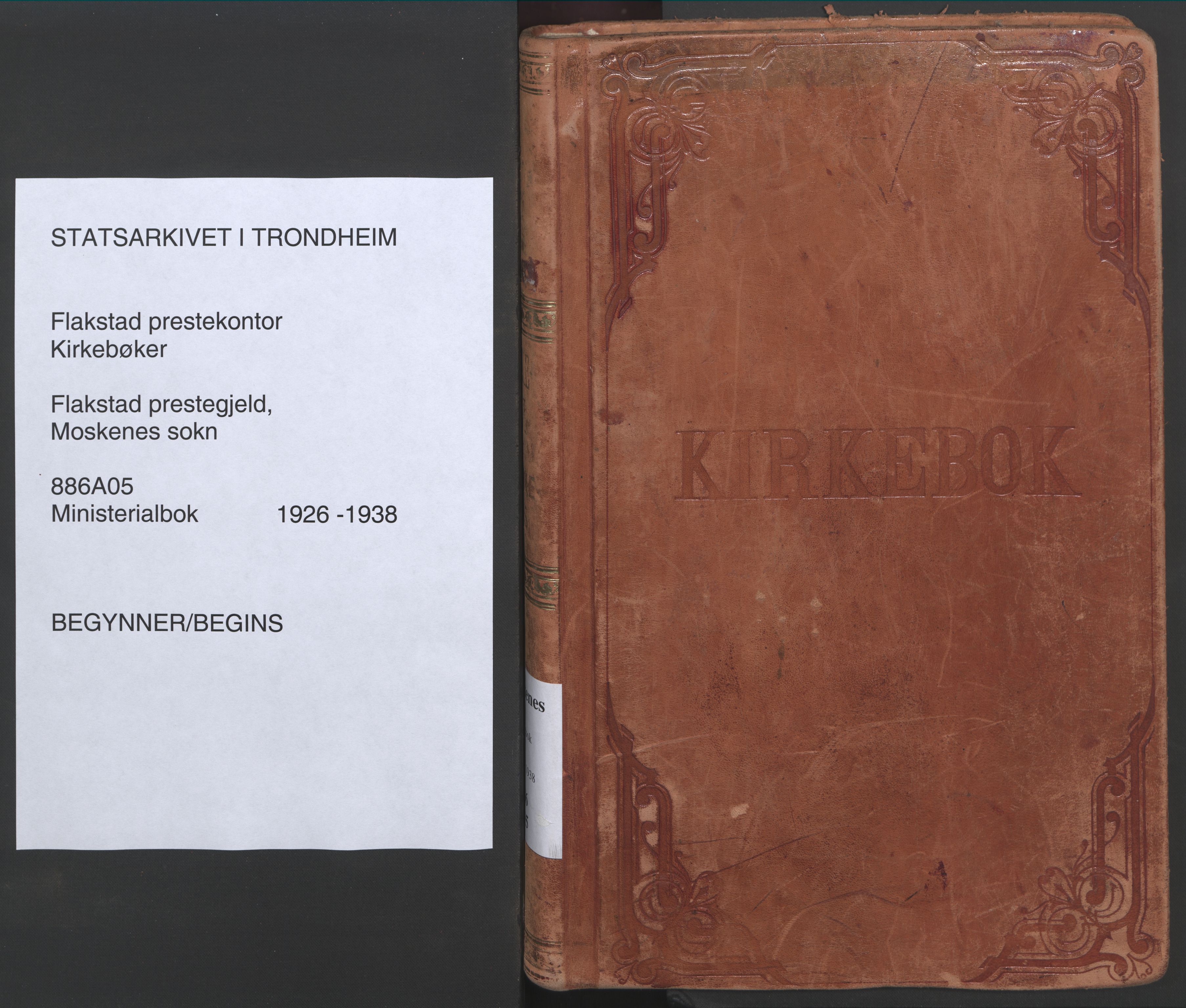 Ministerialprotokoller, klokkerbøker og fødselsregistre - Nordland, SAT/A-1459/886/L1223: Parish register (official) no. 886A05, 1926-1938