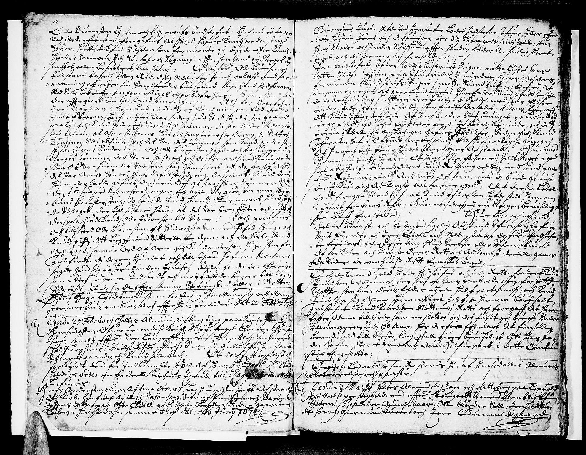 Ringerike og Hallingdal sorenskriveri, SAKO/A-81/F/Fa/Fab/L0004: Tingbok - Sorenskriveriet, 1675-1676, p. 4