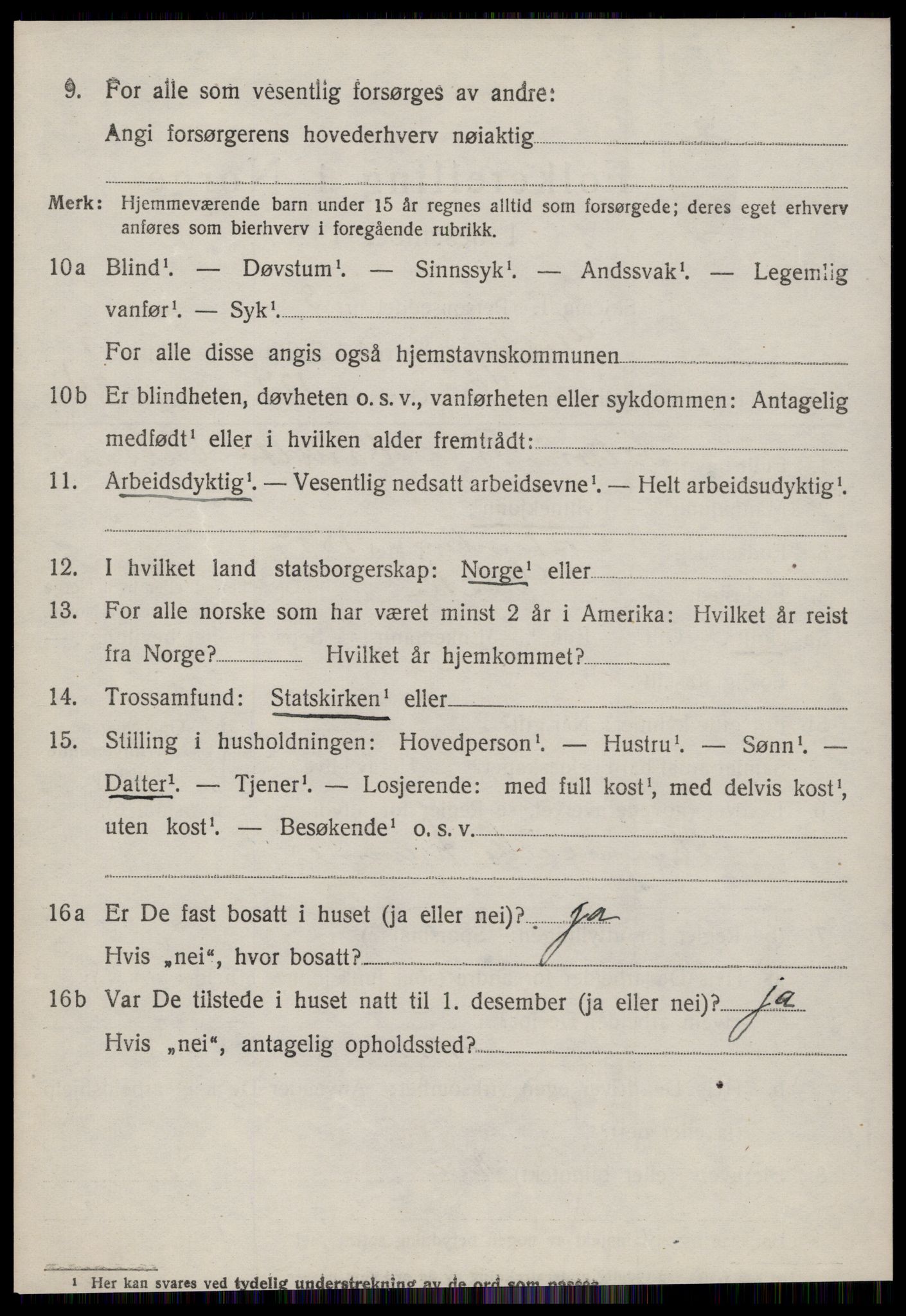 SAT, 1920 census for Giske, 1920, p. 2513