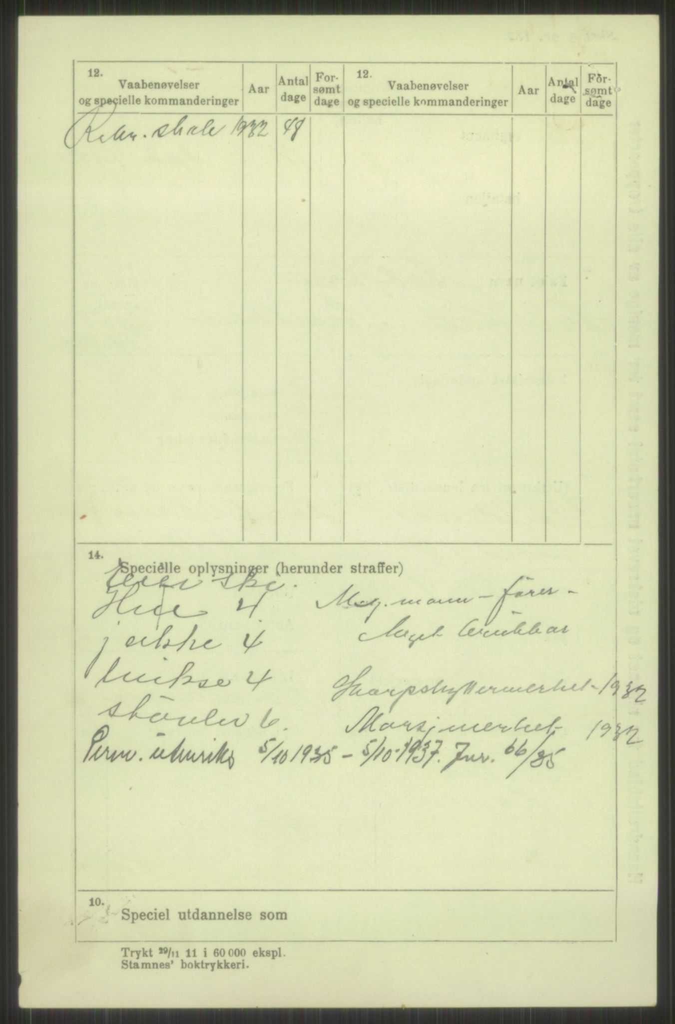 Forsvaret, Troms infanteriregiment nr. 16, AV/RA-RAFA-3146/P/Pa/L0016: Rulleblad for regimentets menige mannskaper, årsklasse 1932, 1932, p. 76