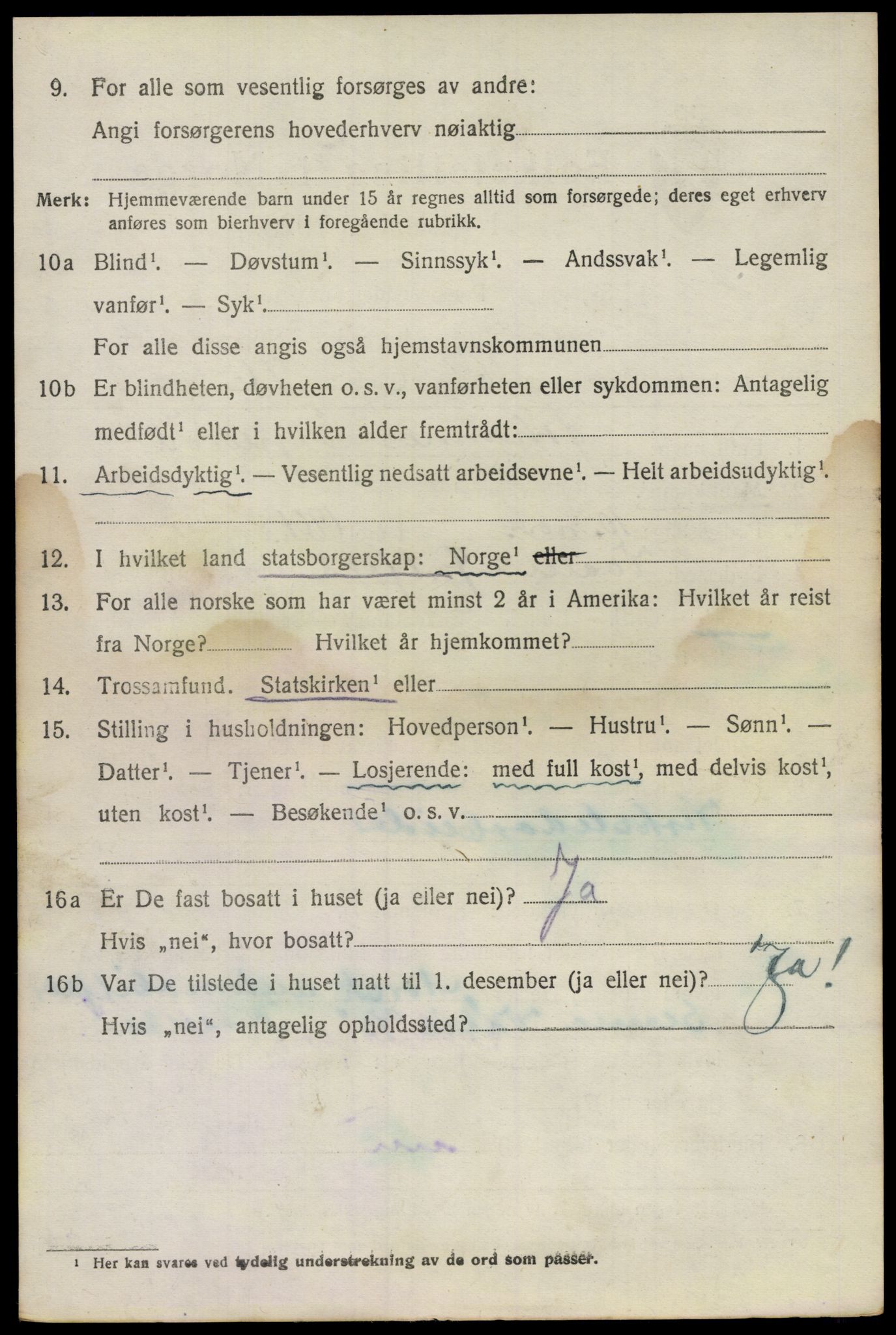 SAO, 1920 census for Rygge, 1920, p. 2954