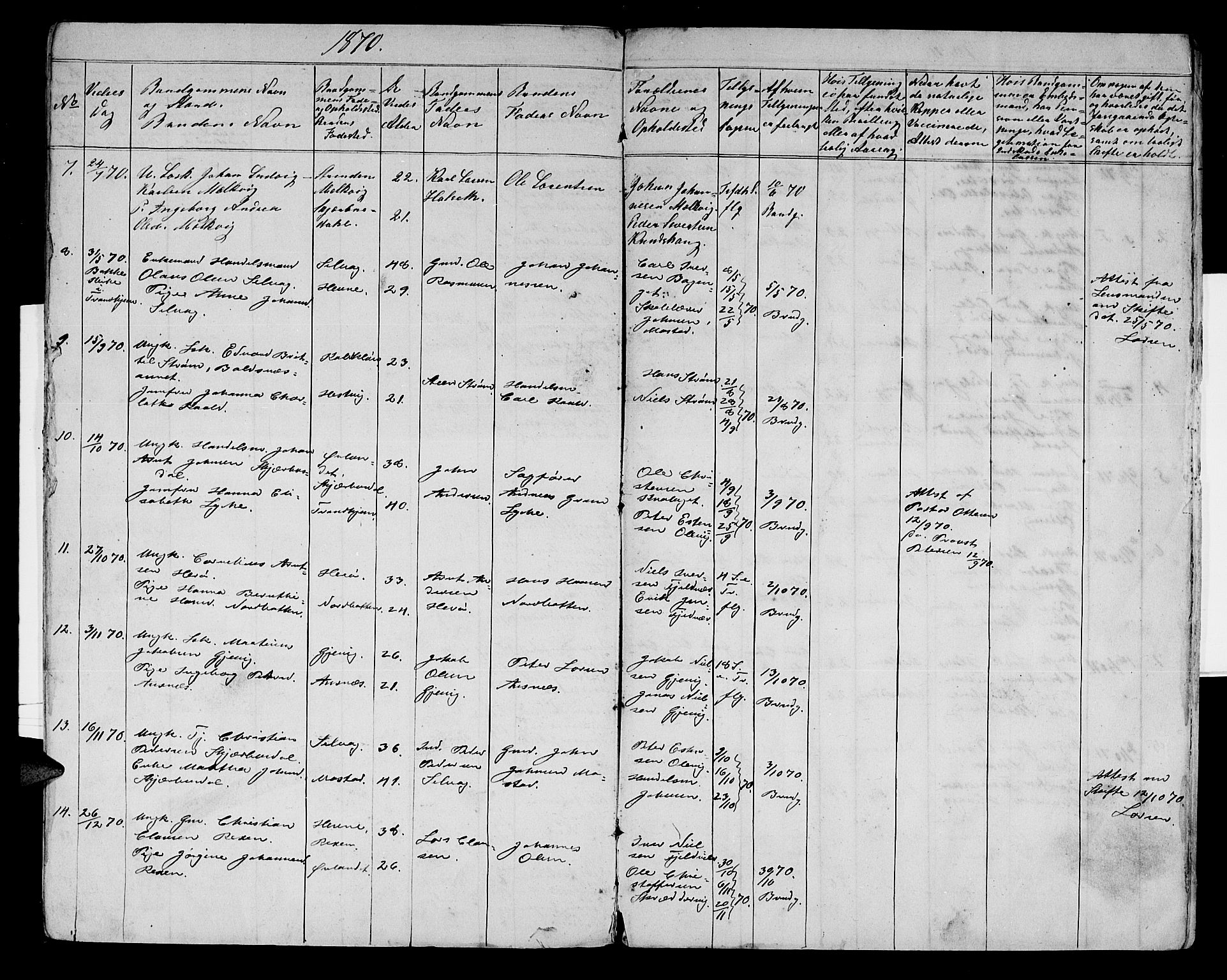 Ministerialprotokoller, klokkerbøker og fødselsregistre - Sør-Trøndelag, SAT/A-1456/637/L0560: Parish register (copy) no. 637C01, 1866-1872