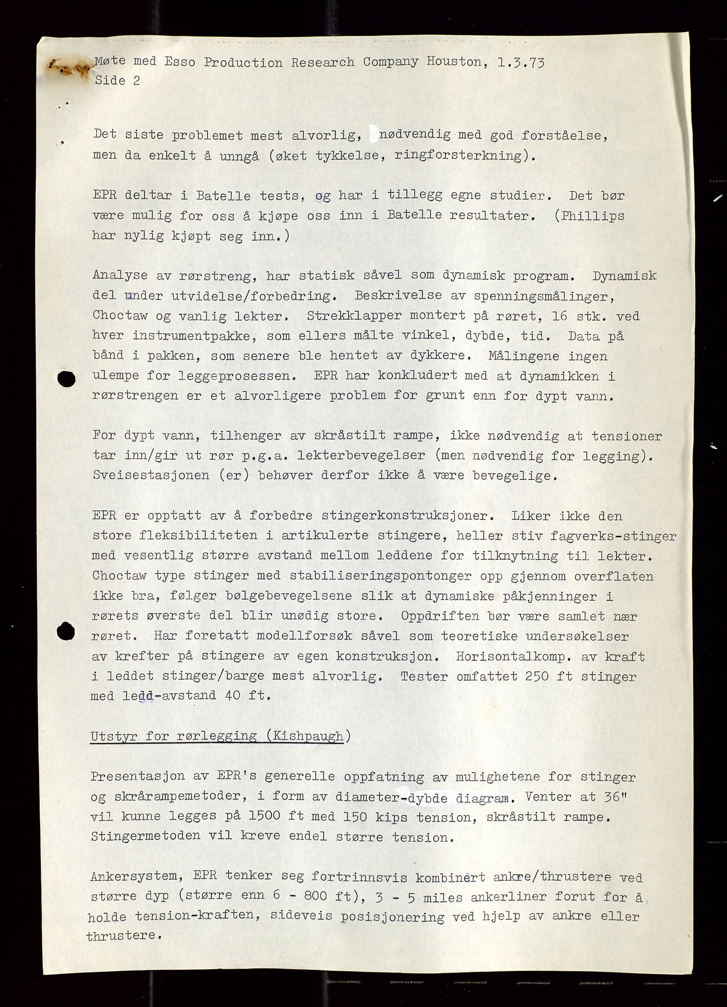 Industridepartementet, Oljekontoret, SAST/A-101348/Di/L0003: DWP, møtereferater, 1972-1974, p. 344
