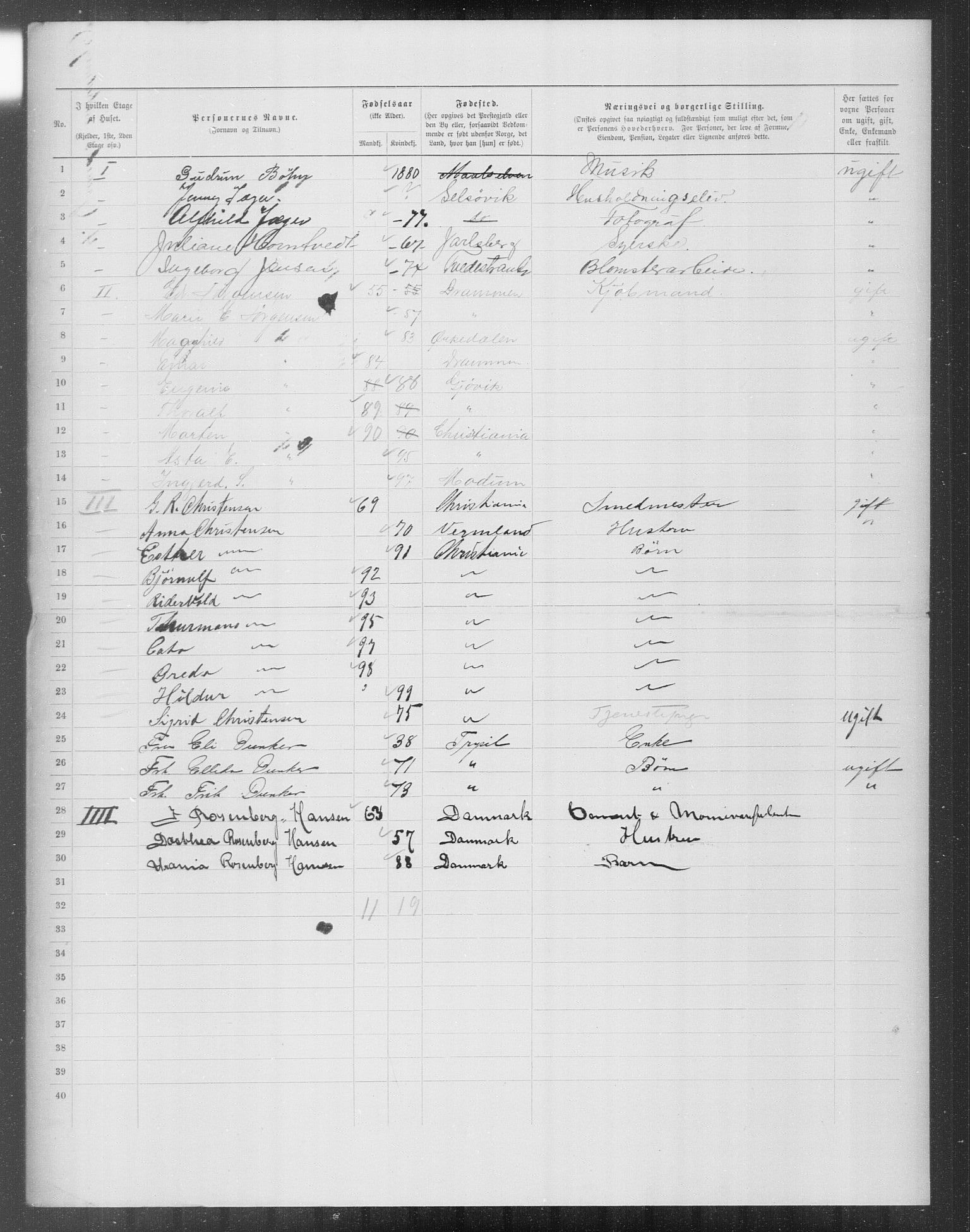 OBA, Municipal Census 1899 for Kristiania, 1899, p. 12103