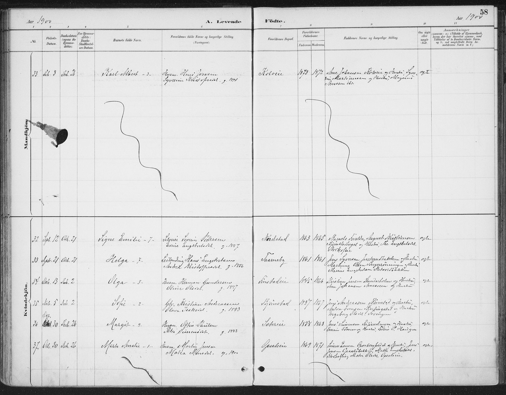 Romedal prestekontor, SAH/PREST-004/K/L0008: Parish register (official) no. 8, 1887-1905, p. 58