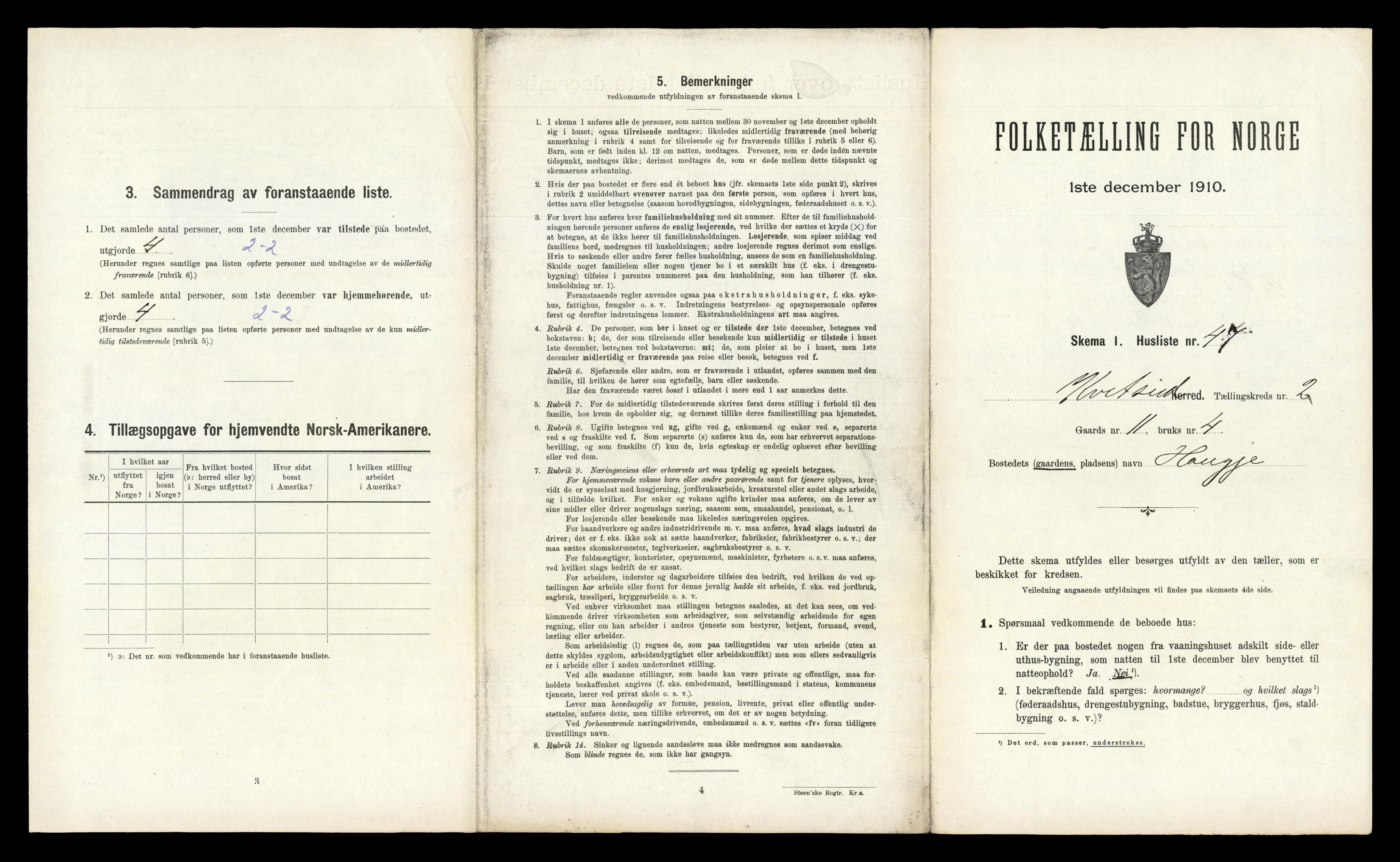 RA, 1910 census for Kviteseid, 1910, p. 288