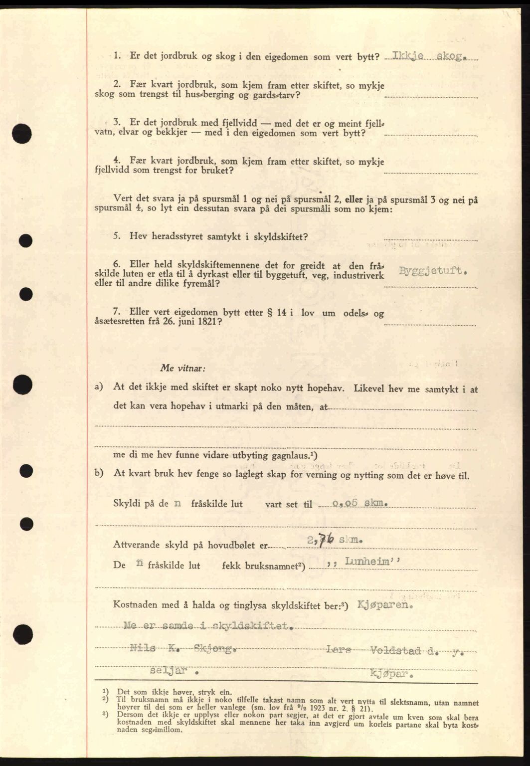 Nordre Sunnmøre sorenskriveri, AV/SAT-A-0006/1/2/2C/2Ca: Mortgage book no. A2, 1936-1937, Diary no: : 1442/1936