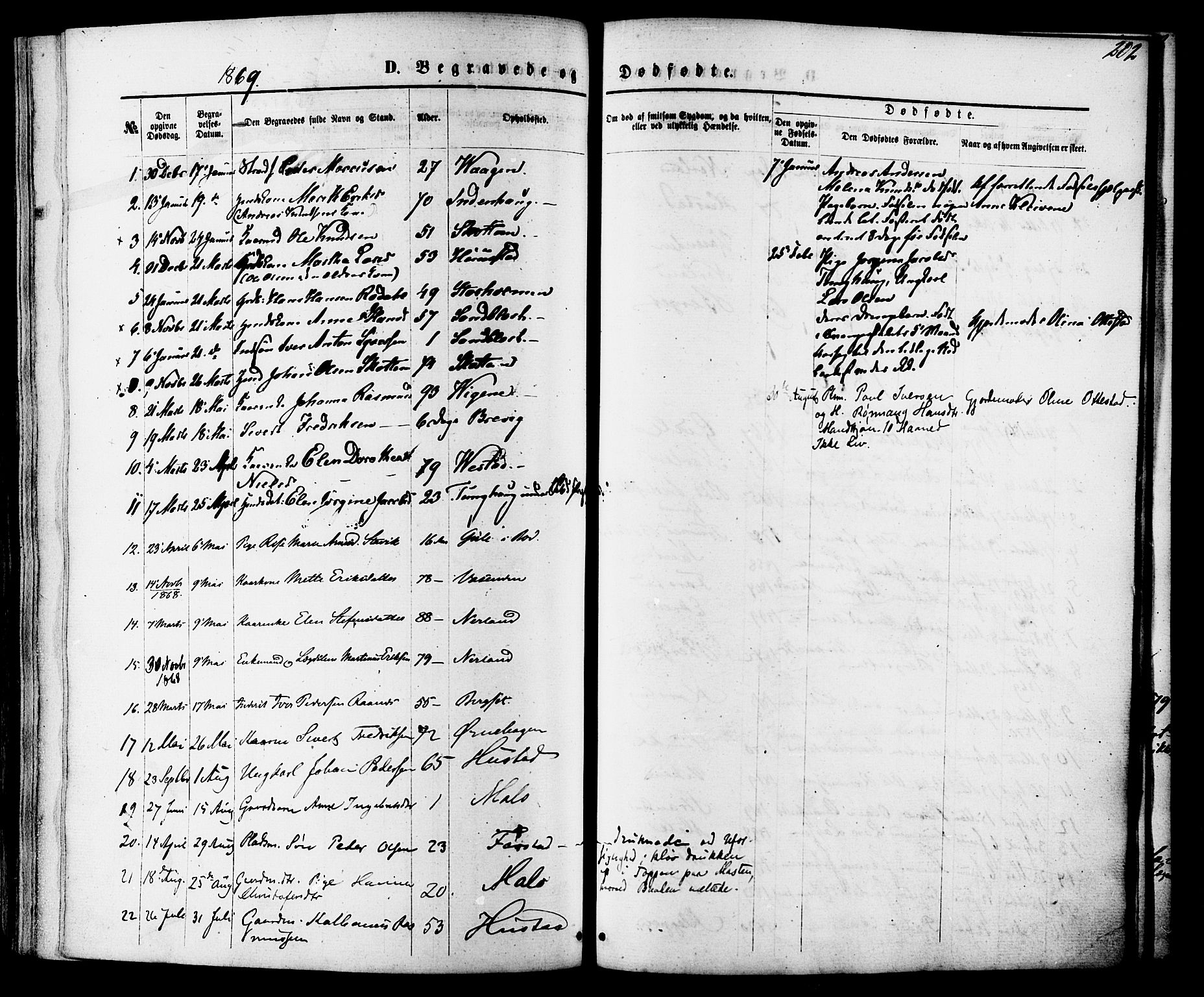 Ministerialprotokoller, klokkerbøker og fødselsregistre - Møre og Romsdal, AV/SAT-A-1454/566/L0768: Parish register (official) no. 566A07, 1869-1881, p. 202