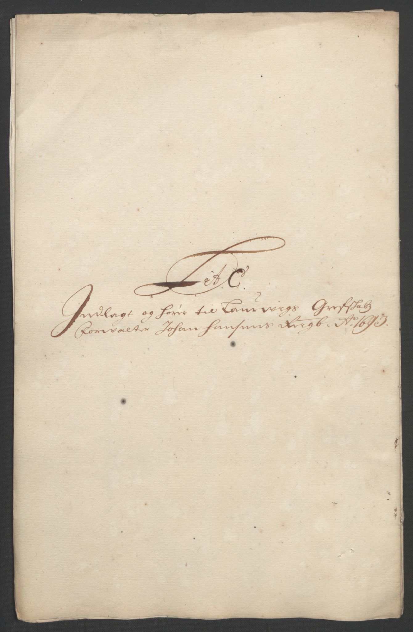 Rentekammeret inntil 1814, Reviderte regnskaper, Fogderegnskap, RA/EA-4092/R33/L1974: Fogderegnskap Larvik grevskap, 1693-1695, p. 60