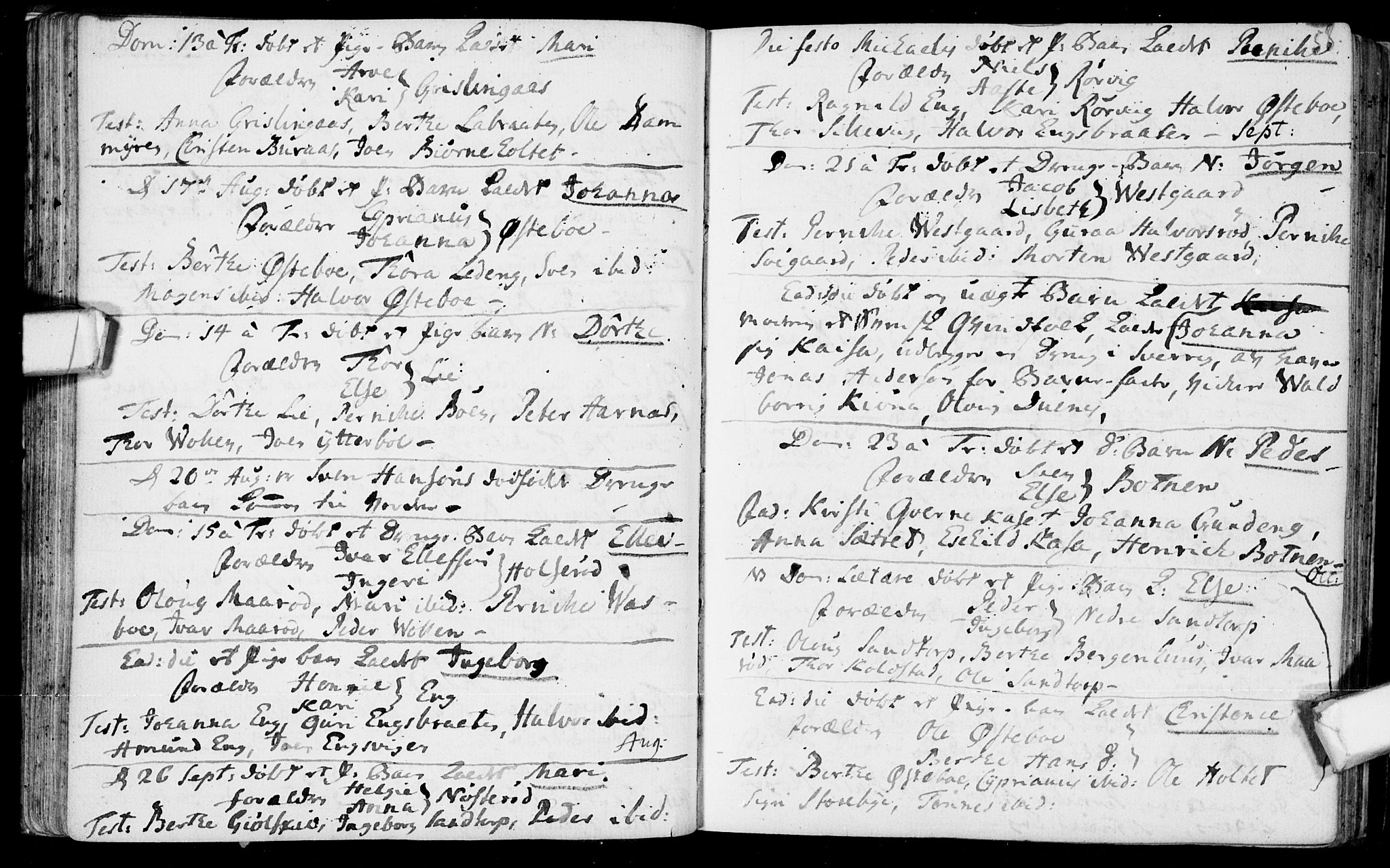 Aremark prestekontor Kirkebøker, AV/SAO-A-10899/F/Fb/L0002: Parish register (official) no.  II 2, 1745-1795, p. 58