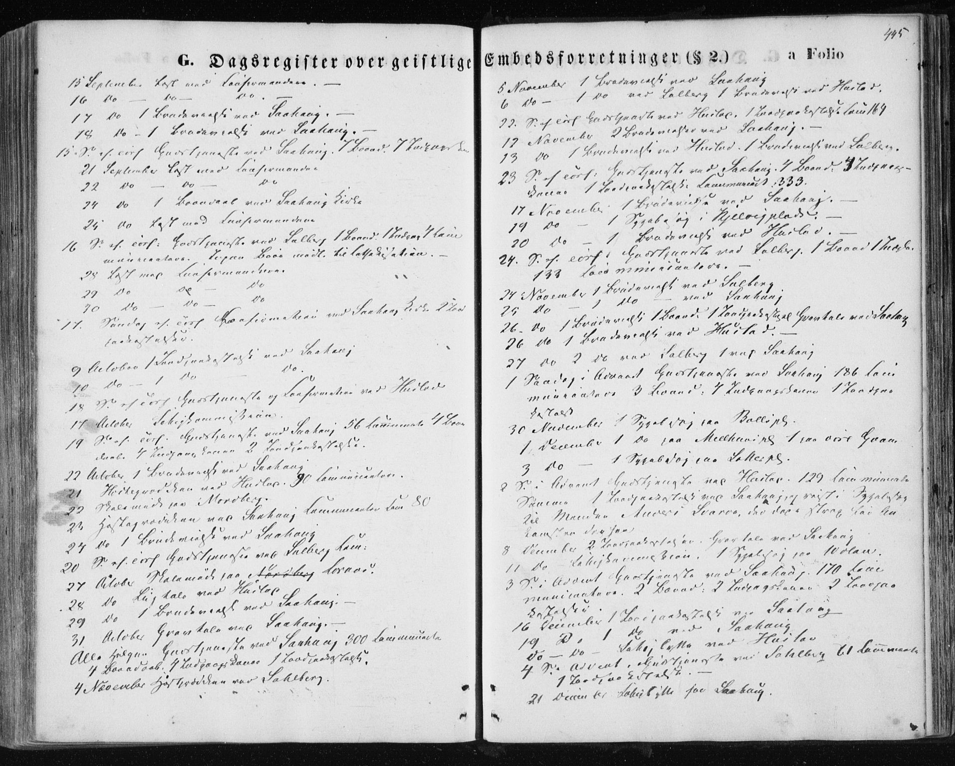 Ministerialprotokoller, klokkerbøker og fødselsregistre - Nord-Trøndelag, SAT/A-1458/730/L0283: Parish register (official) no. 730A08, 1855-1865, p. 445