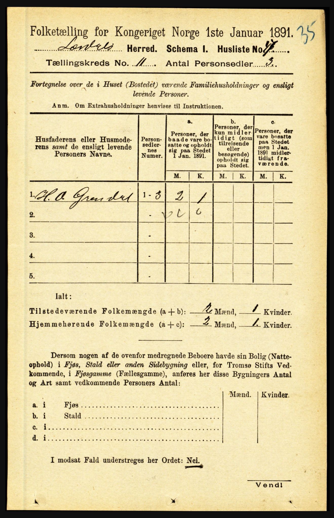 RA, 1891 census for 1422 Lærdal, 1891, p. 2143