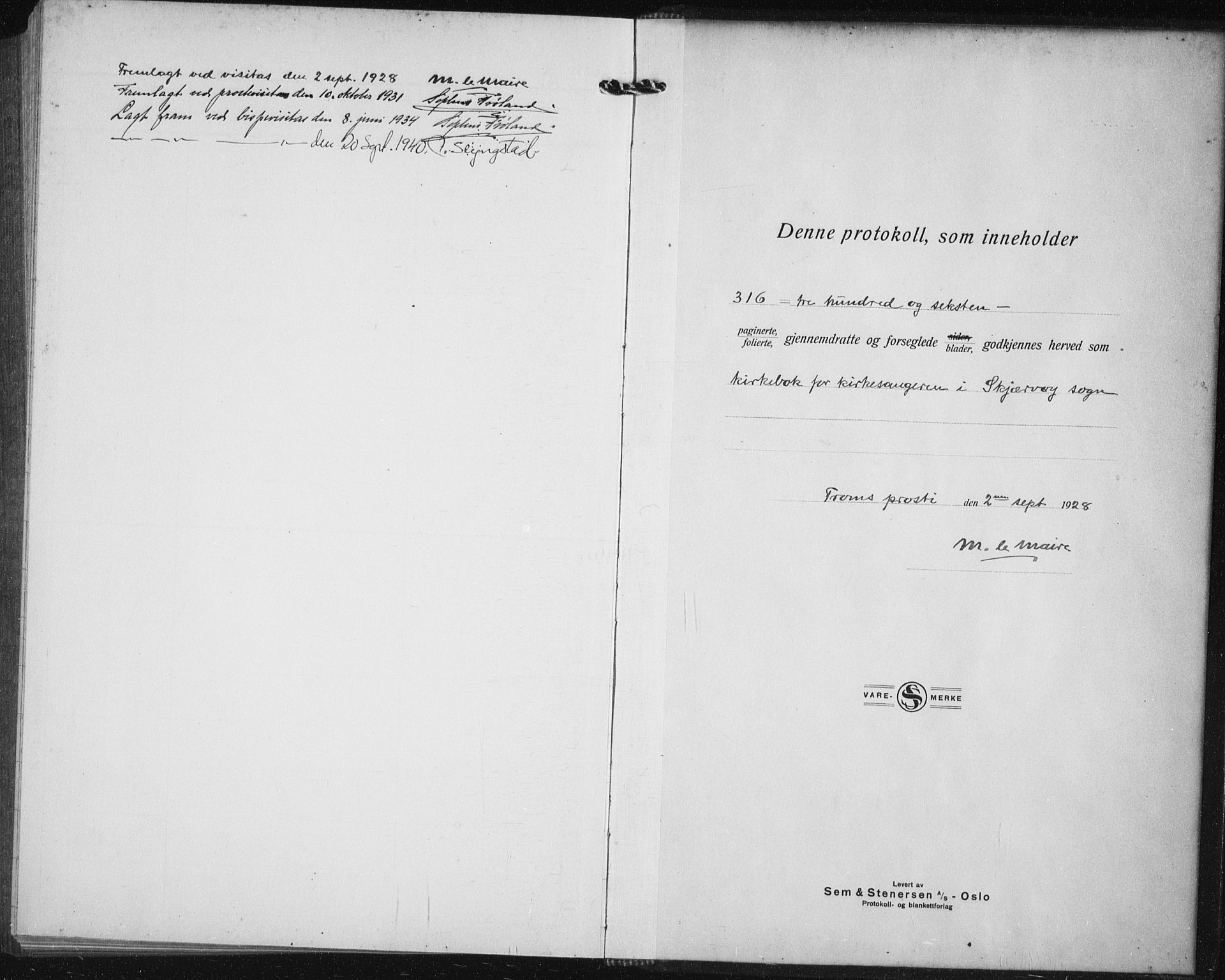 Skjervøy sokneprestkontor, SATØ/S-1300/H/Ha/Hab/L0010klokker: Parish register (copy) no. 10, 1927-1941