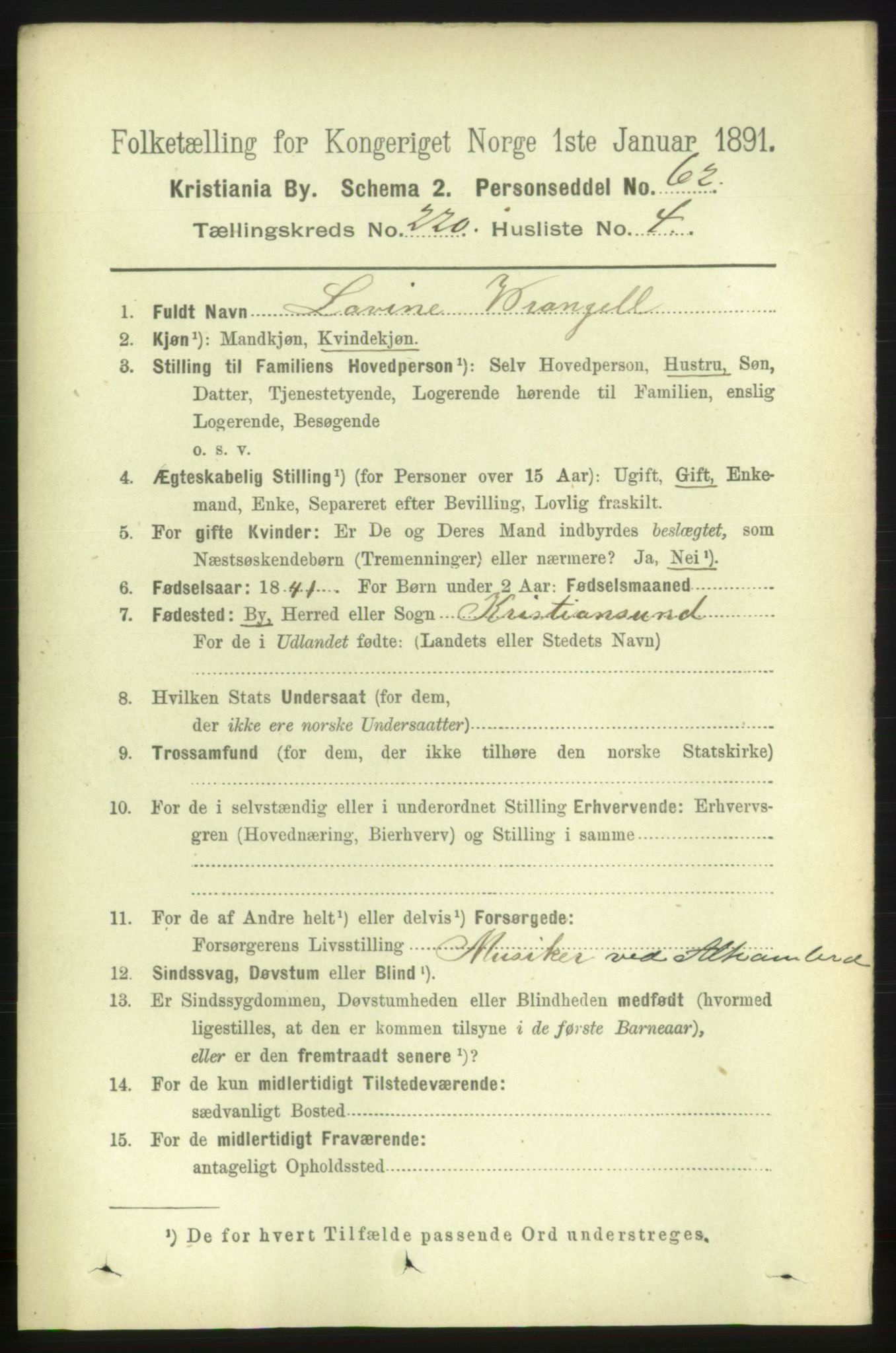 RA, 1891 census for 0301 Kristiania, 1891, p. 130776