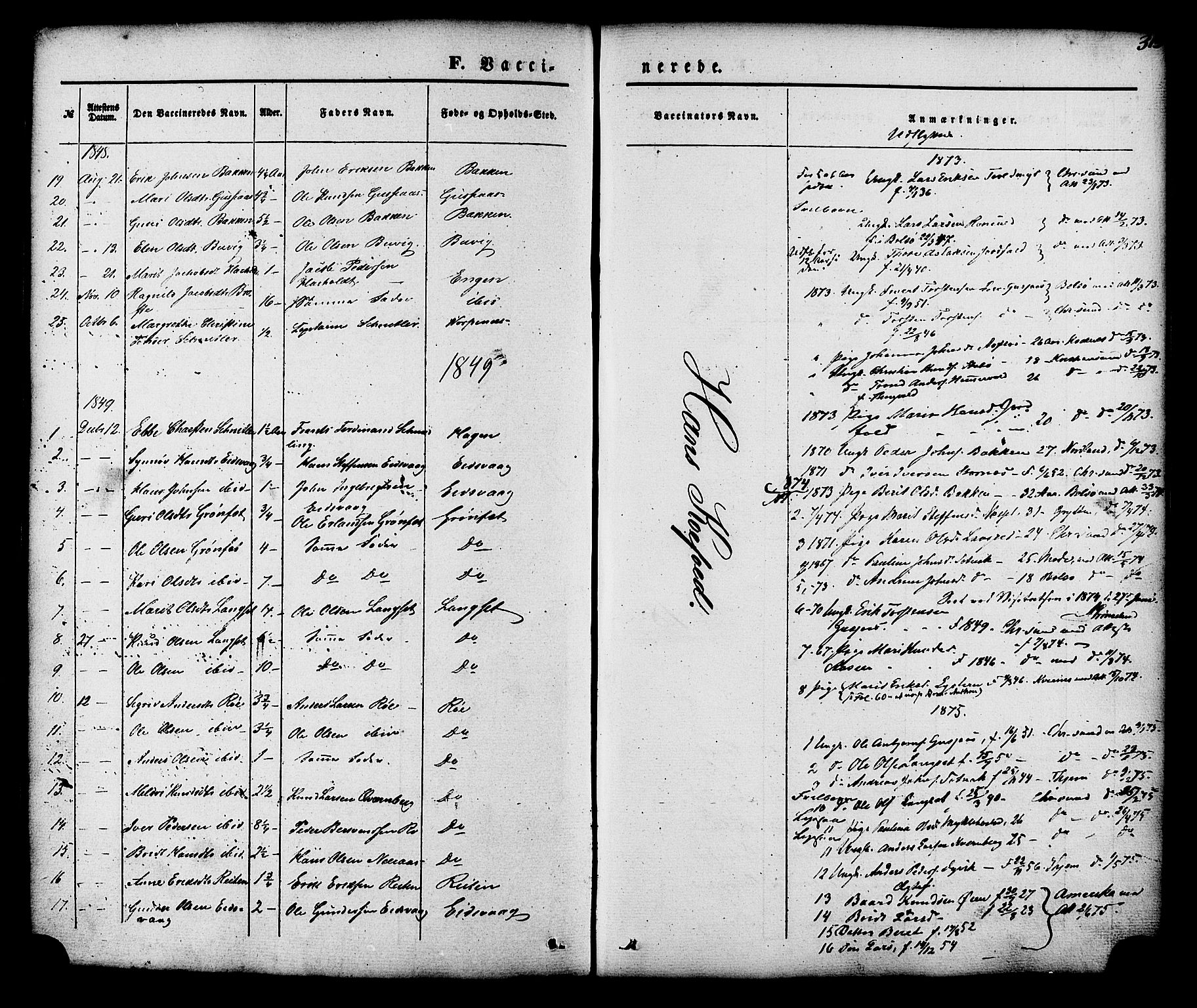 Ministerialprotokoller, klokkerbøker og fødselsregistre - Møre og Romsdal, SAT/A-1454/551/L0625: Parish register (official) no. 551A05, 1846-1879, p. 315
