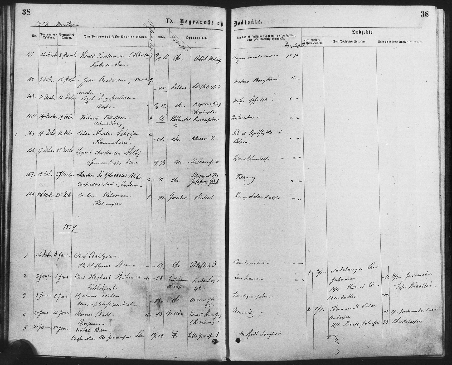 Trefoldighet prestekontor Kirkebøker, SAO/A-10882/F/Fd/L0002: Parish register (official) no. IV 2, 1877-1885, p. 38