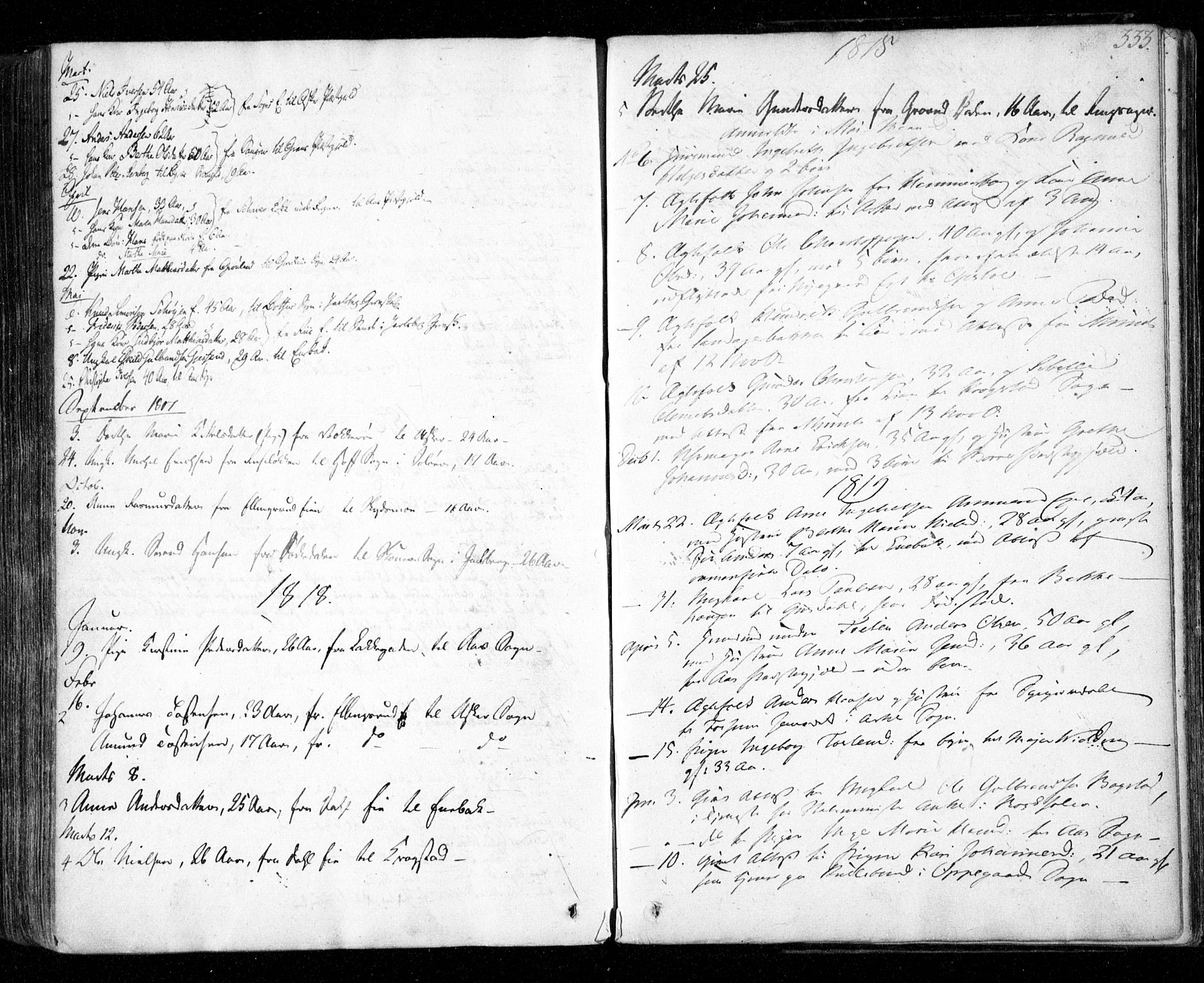 Aker prestekontor kirkebøker, SAO/A-10861/F/L0011: Parish register (official) no. 11, 1810-1819, p. 333