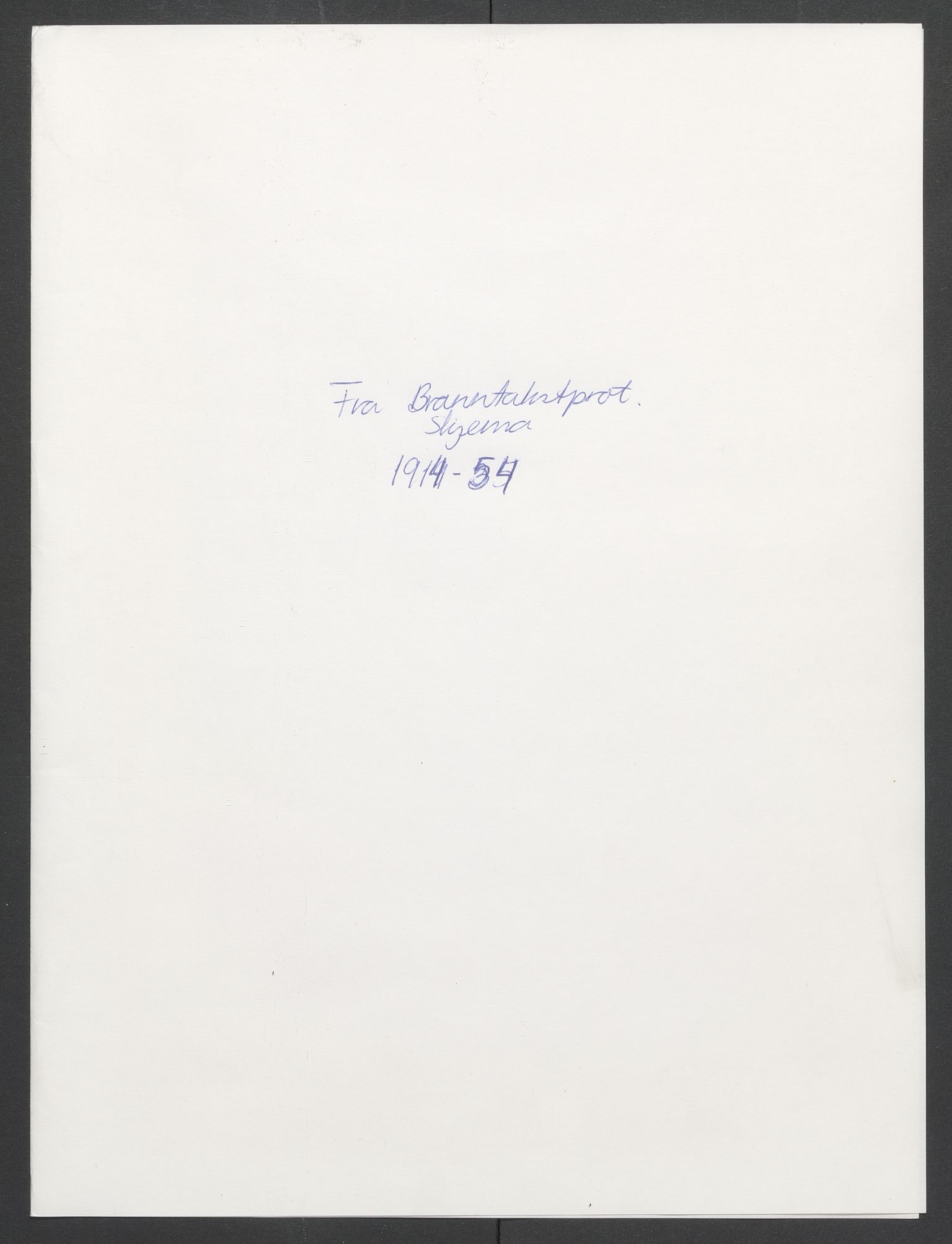 Evenes lensmannskontor, SAT/A-5684/1/12/12b/L0022: Diverse løse dokumenter fra Branntakstprotokoll-skjema, 1914-1954