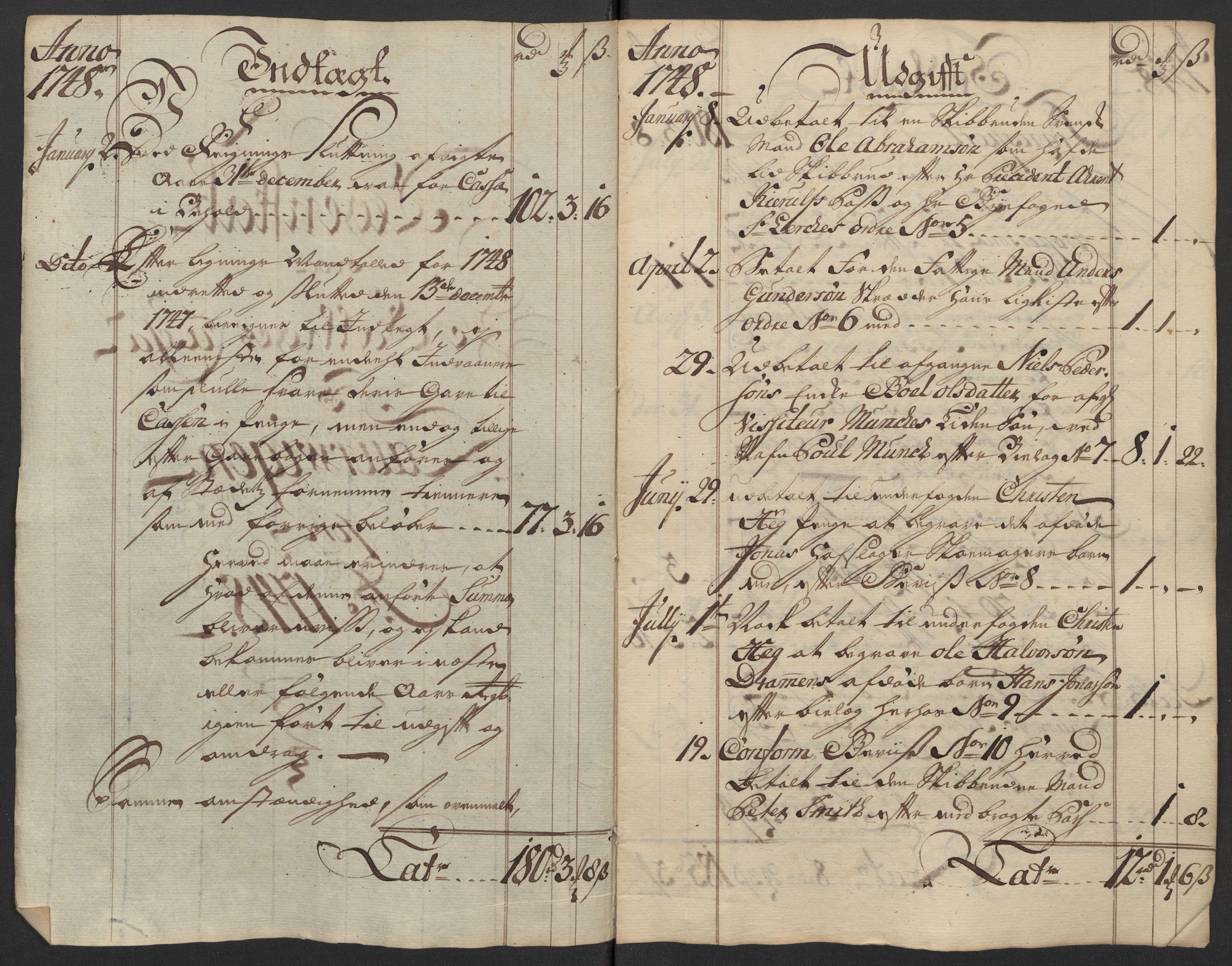 Kristiania tukthus, AV/SAO-A-10644/A/Ad/Adb/L0011: Innkomne skriv, rapporter og regnskap, 1742-1783, p. 53