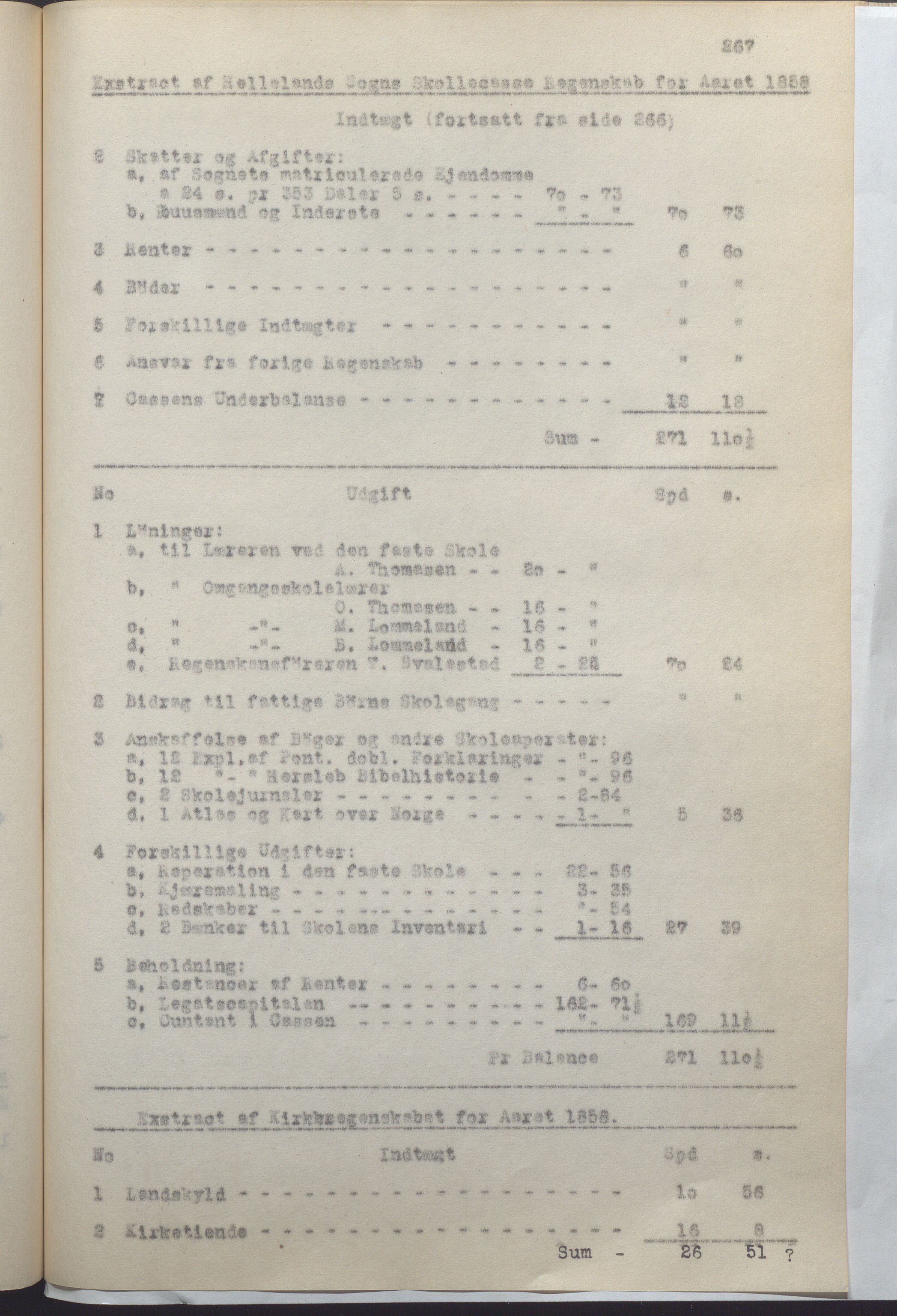 Helleland kommune - Formannskapet, IKAR/K-100479/A/Ab/L0001: Avskrift av møtebok, 1837-1866, p. 267