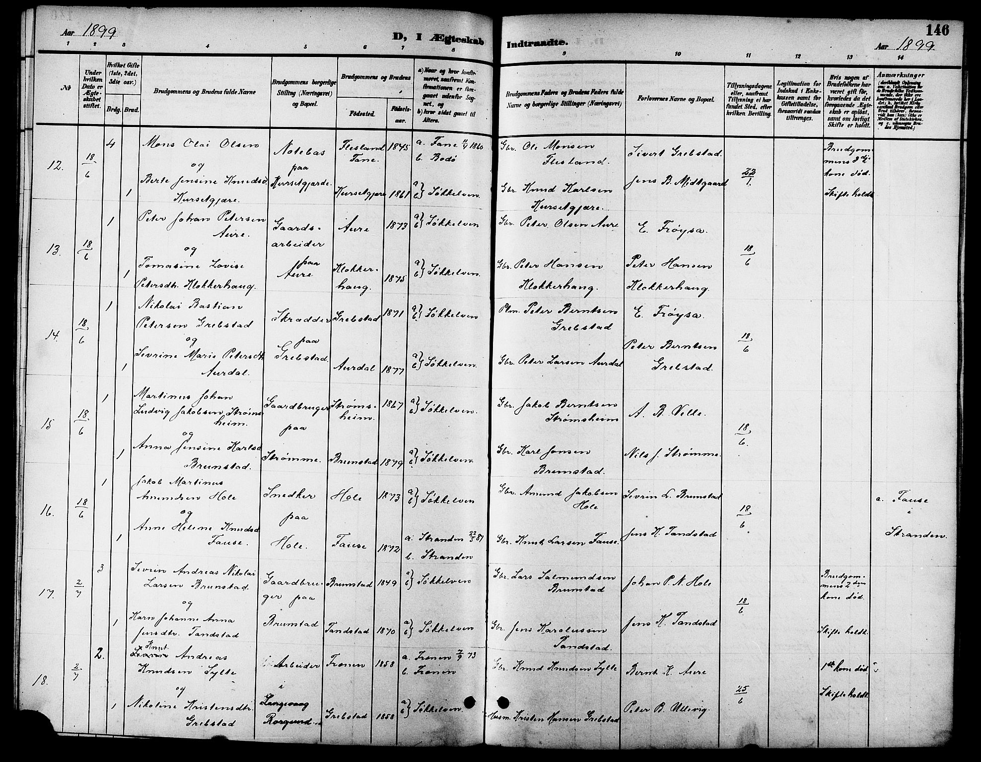 Ministerialprotokoller, klokkerbøker og fødselsregistre - Møre og Romsdal, AV/SAT-A-1454/523/L0340: Parish register (copy) no. 523C03, 1892-1902, p. 146