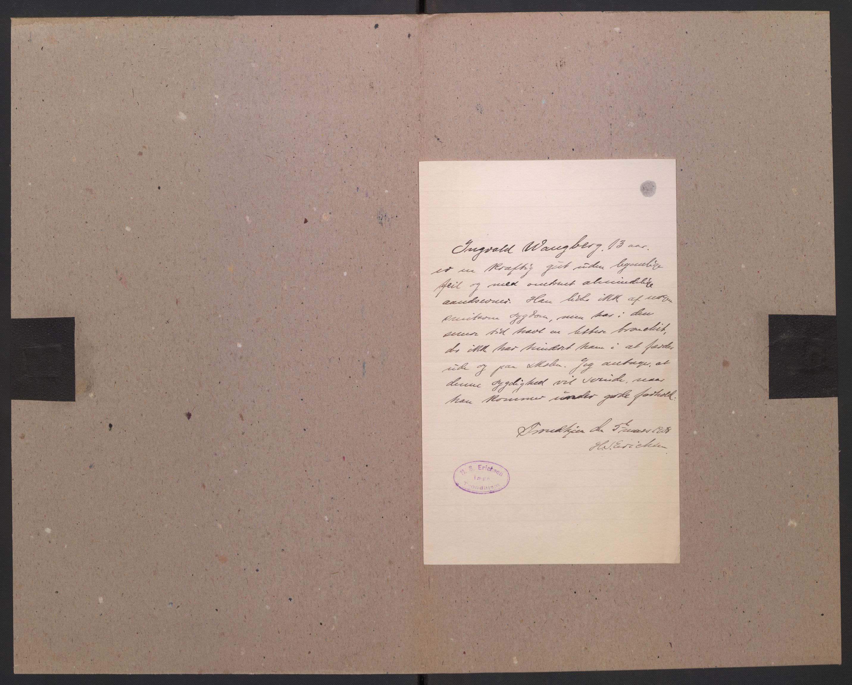 Falstad skolehjem, AV/RA-S-1676/E/Eb/L0008: Elevmapper løpenr. 169-188, 1907-1914, p. 43