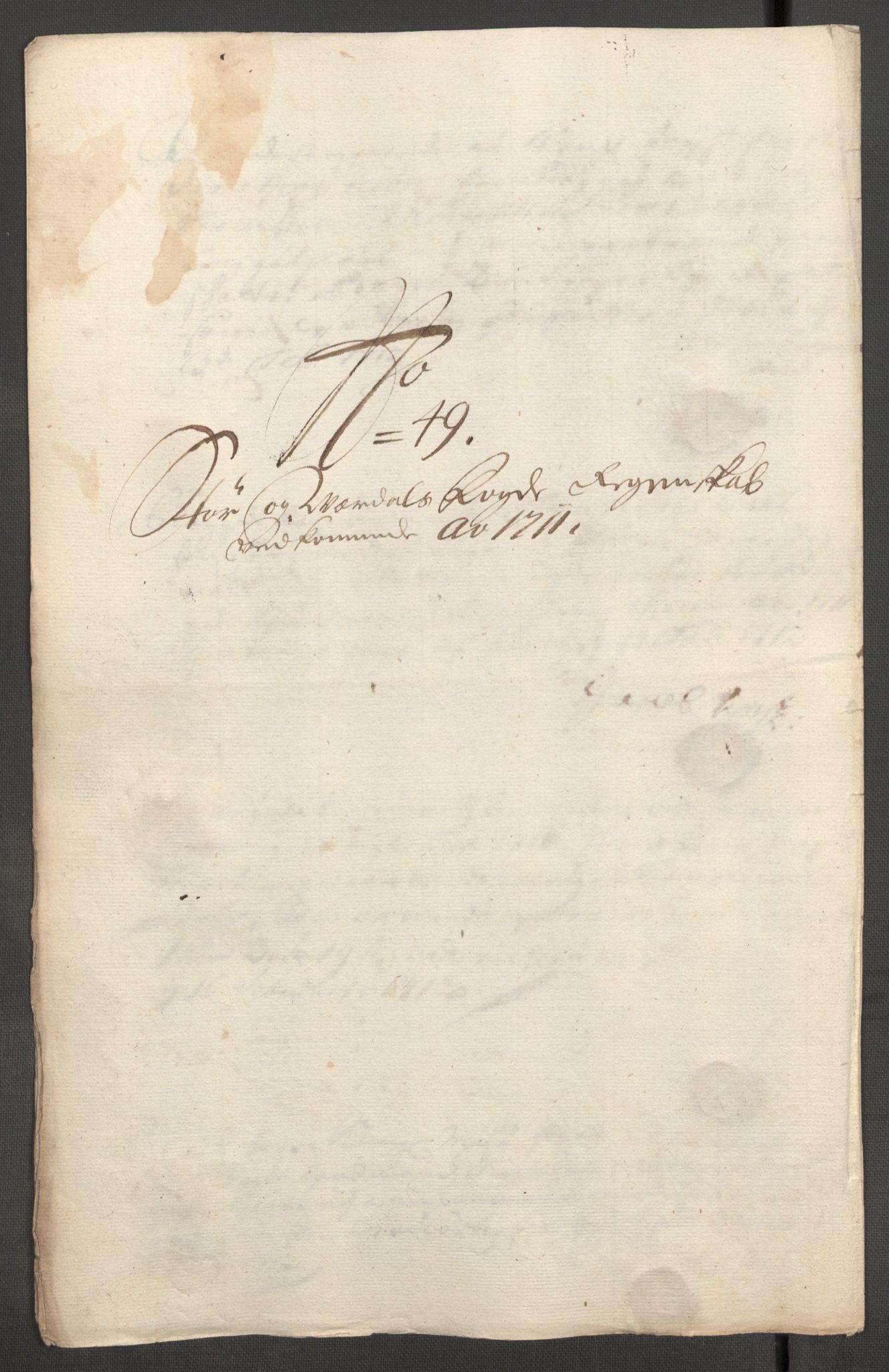 Rentekammeret inntil 1814, Reviderte regnskaper, Fogderegnskap, AV/RA-EA-4092/R62/L4201: Fogderegnskap Stjørdal og Verdal, 1711, p. 222