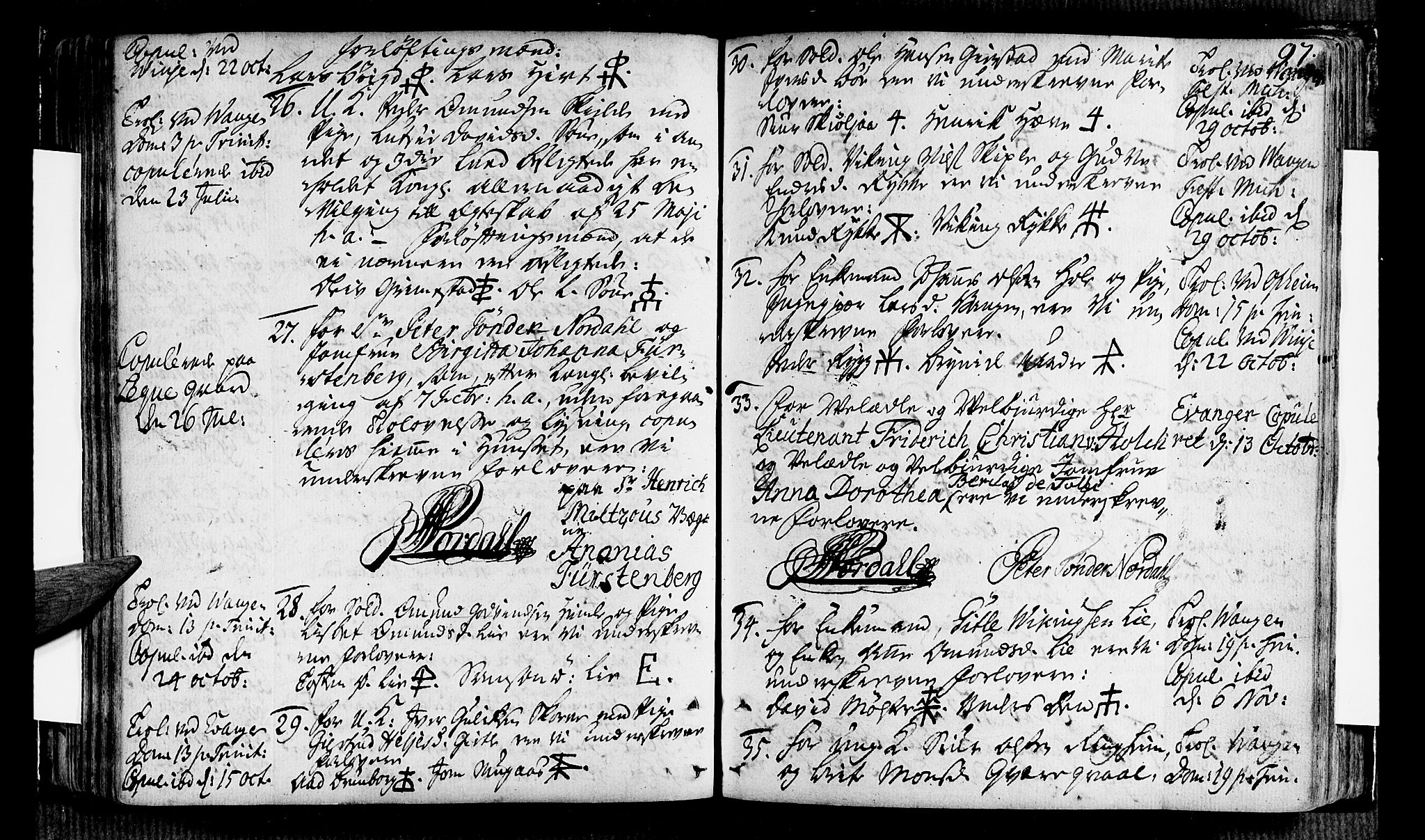 Voss sokneprestembete, SAB/A-79001/H/Haa: Parish register (official) no. A 7, 1731-1773, p. 97