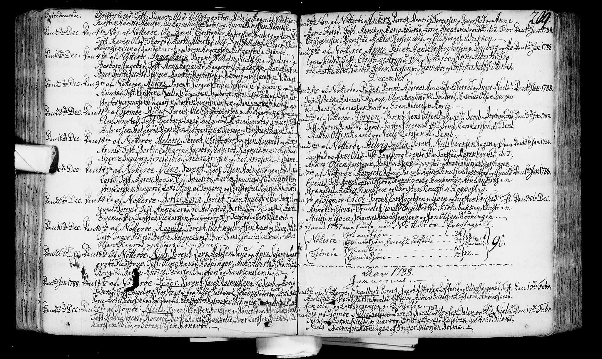Nøtterøy kirkebøker, SAKO/A-354/F/Fa/L0002: Parish register (official) no. I 2, 1738-1790, p. 209