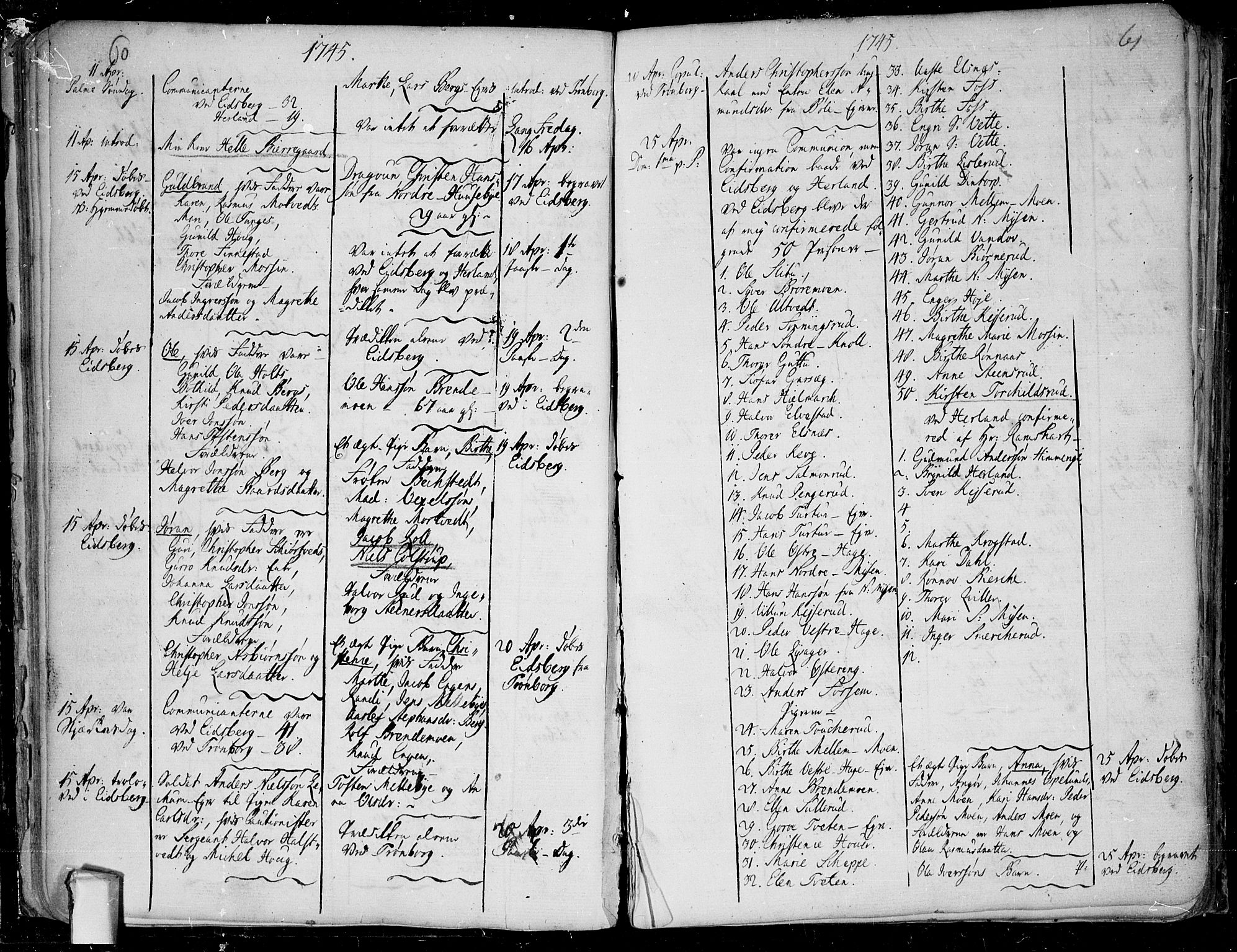 Eidsberg prestekontor Kirkebøker, AV/SAO-A-10905/F/Fa/L0003: Parish register (official) no.  I 3, 1742-1758, p. 60-61