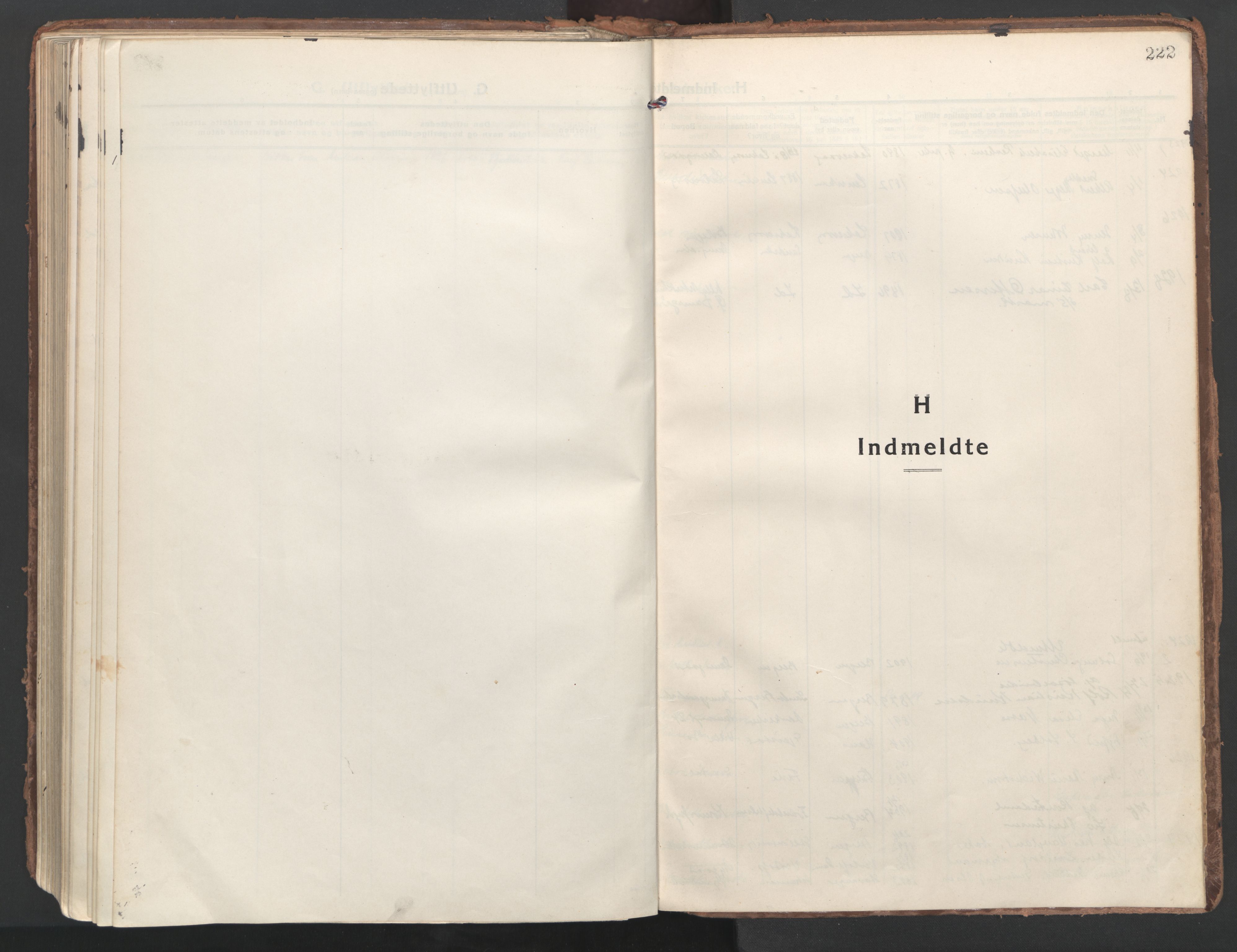 Laksevåg Sokneprestembete, AV/SAB-A-76501/H/Ha/Haa/Haaa/L0002: Parish register (official) no. A 2, 1917-1927, p. 222