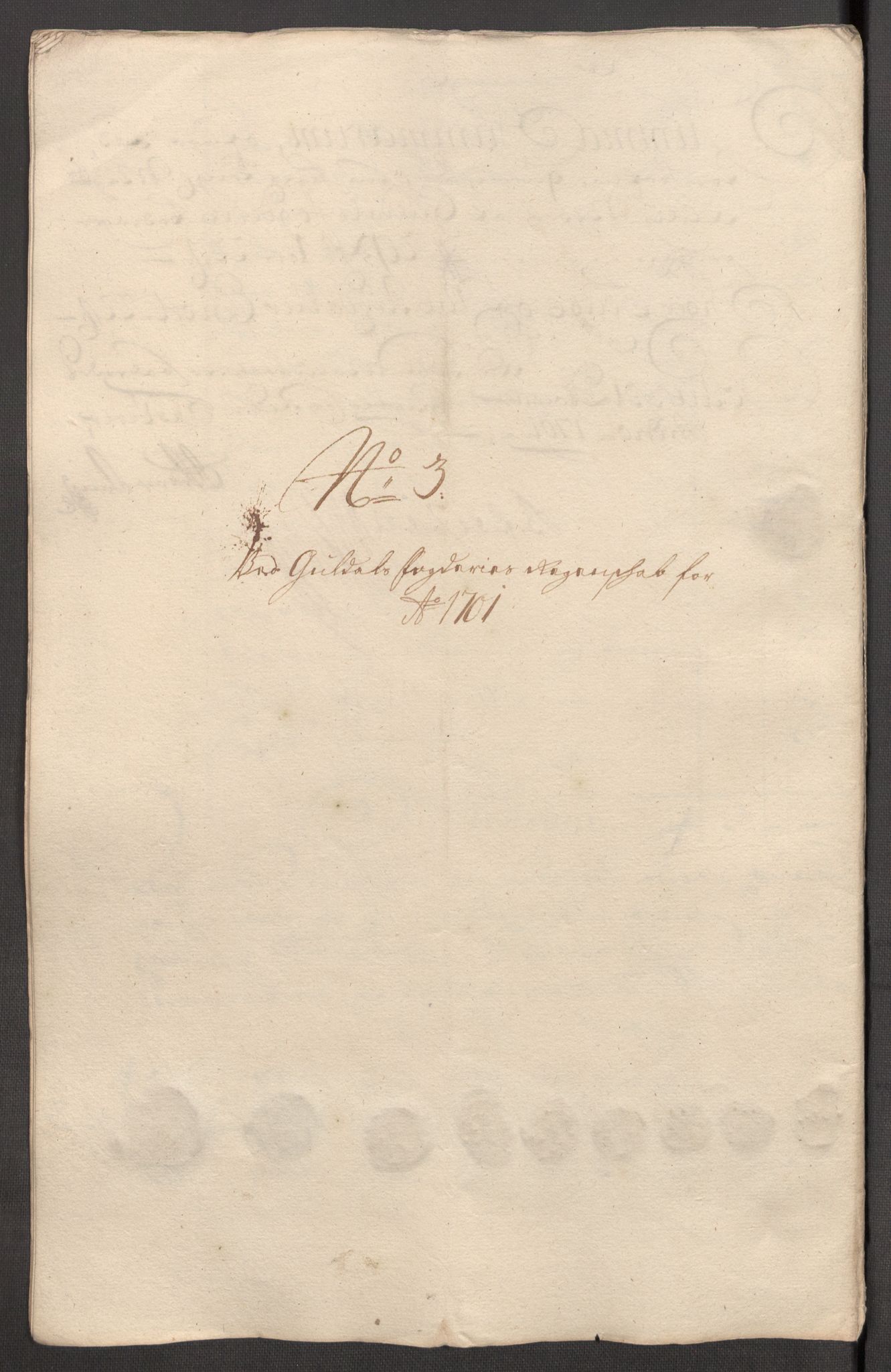 Rentekammeret inntil 1814, Reviderte regnskaper, Fogderegnskap, AV/RA-EA-4092/R60/L3951: Fogderegnskap Orkdal og Gauldal, 1701, p. 233