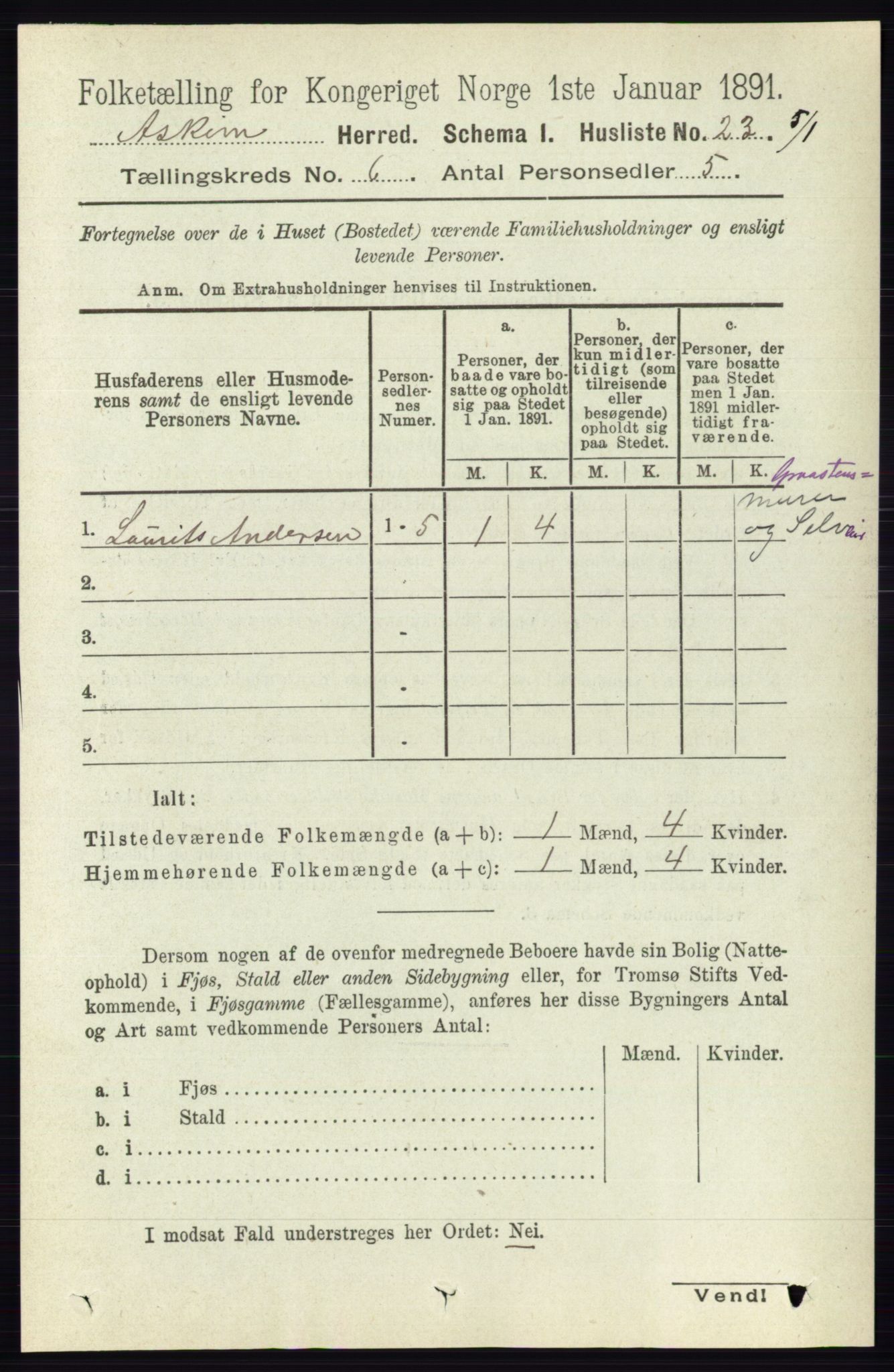 RA, 1891 census for 0124 Askim, 1891, p. 769