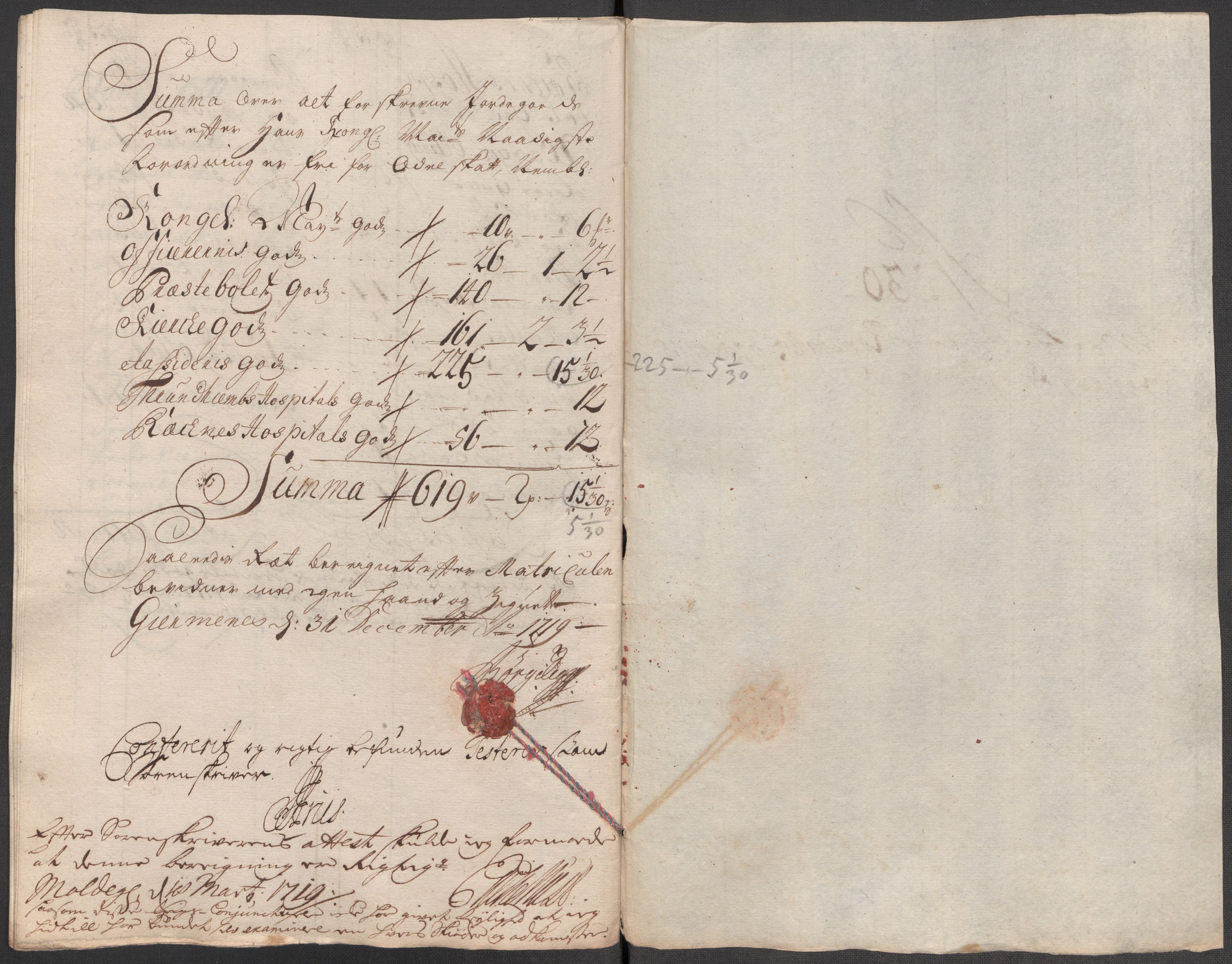 Rentekammeret inntil 1814, Reviderte regnskaper, Fogderegnskap, AV/RA-EA-4092/R55/L3665: Fogderegnskap Romsdal, 1718, p. 193