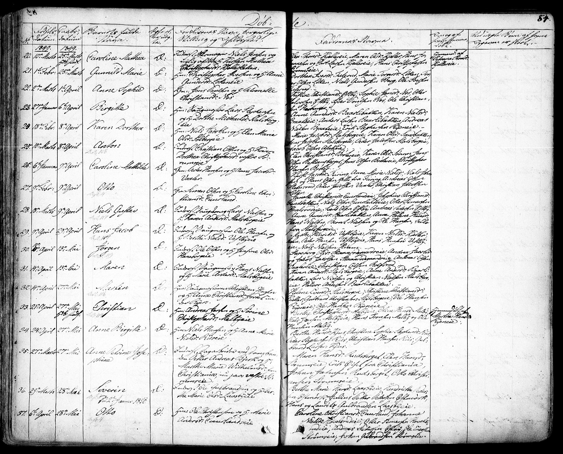 Skedsmo prestekontor Kirkebøker, AV/SAO-A-10033a/F/Fa/L0009: Parish register (official) no. I 9, 1830-1853, p. 84