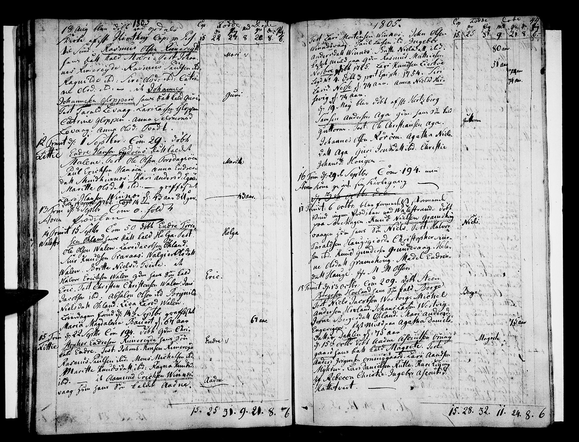 Stord sokneprestembete, AV/SAB-A-78201/H/Haa: Parish register (official) no. A 4, 1800-1815, p. 44