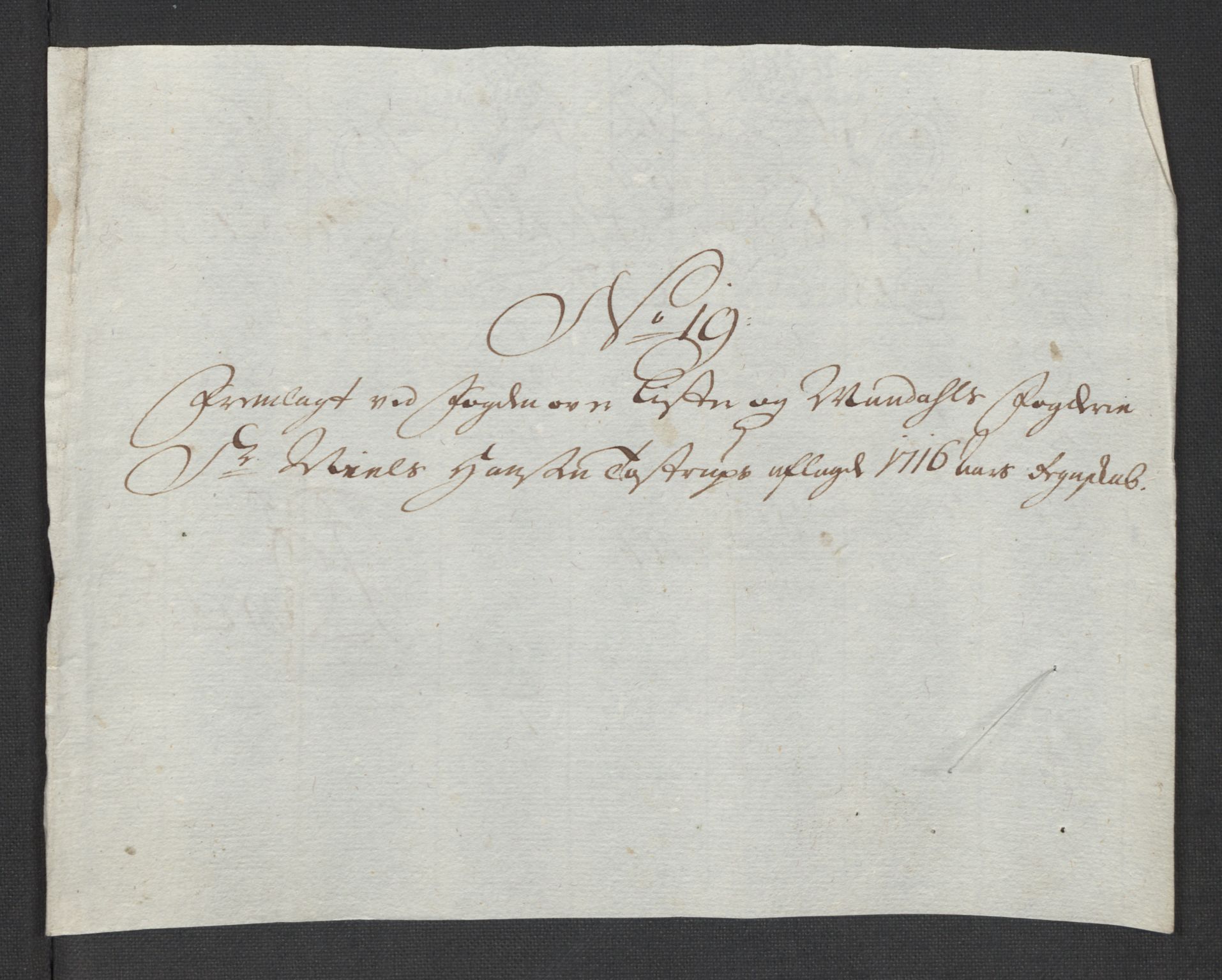 Rentekammeret inntil 1814, Reviderte regnskaper, Fogderegnskap, AV/RA-EA-4092/R43/L2560: Fogderegnskap Lista og Mandal, 1716, p. 198