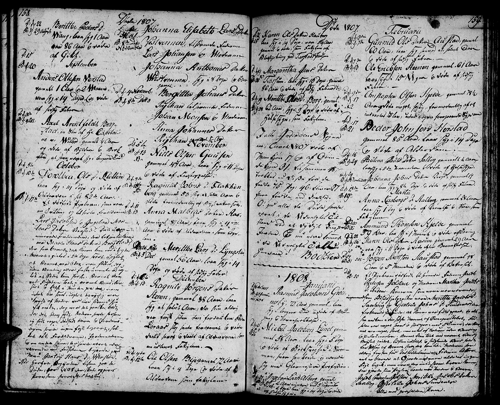 Ministerialprotokoller, klokkerbøker og fødselsregistre - Nord-Trøndelag, SAT/A-1458/730/L0274: Parish register (official) no. 730A03, 1802-1816, p. 158-159