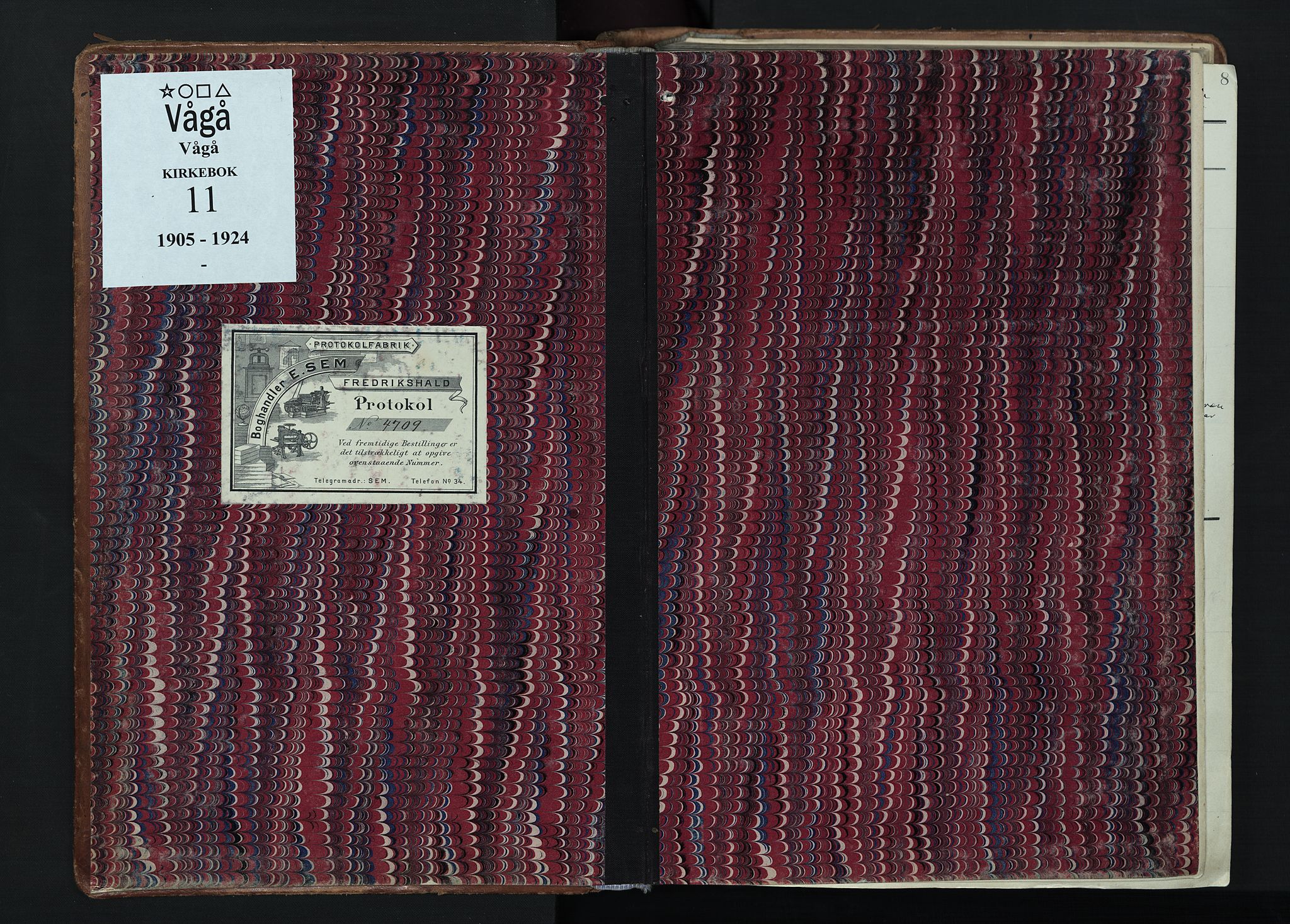 Vågå prestekontor, AV/SAH-PREST-076/H/Ha/Haa/L0011: Parish register (official) no. 11, 1905-1924