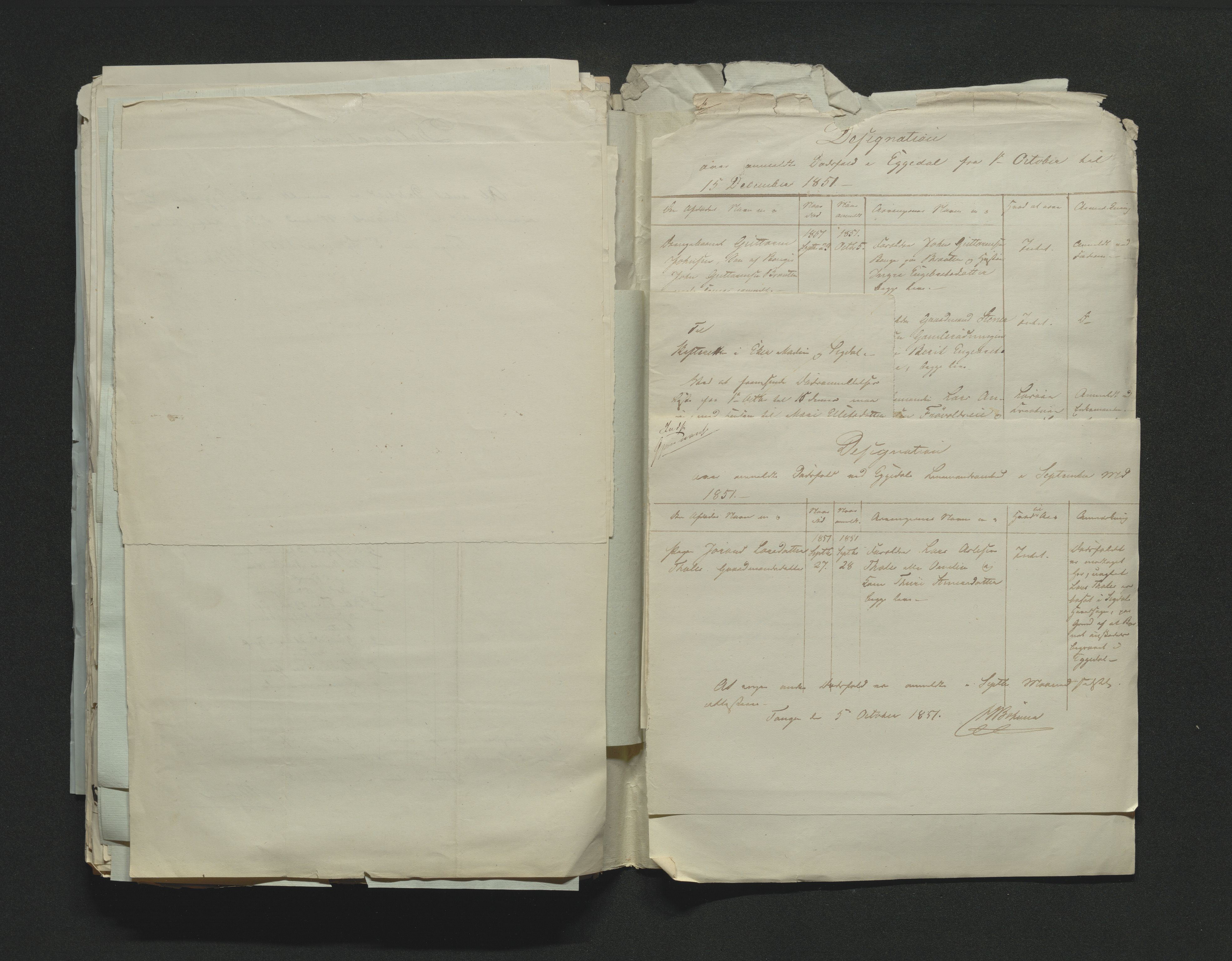 Eiker, Modum og Sigdal sorenskriveri, AV/SAKO-A-123/H/Ha/Hab/L0008: Dødsfallsmeldinger, 1850-1853