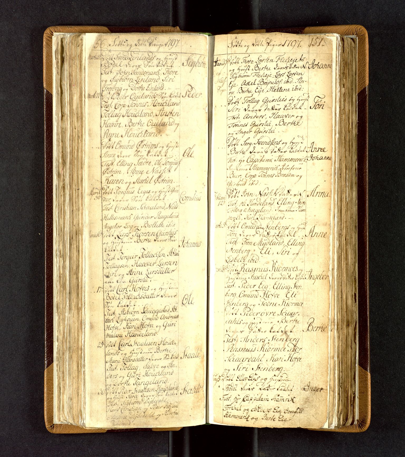 Lund sokneprestkontor, AV/SAST-A-101809/S06/L0003: Parish register (official) no. A 3, 1761-1801, p. 156-157