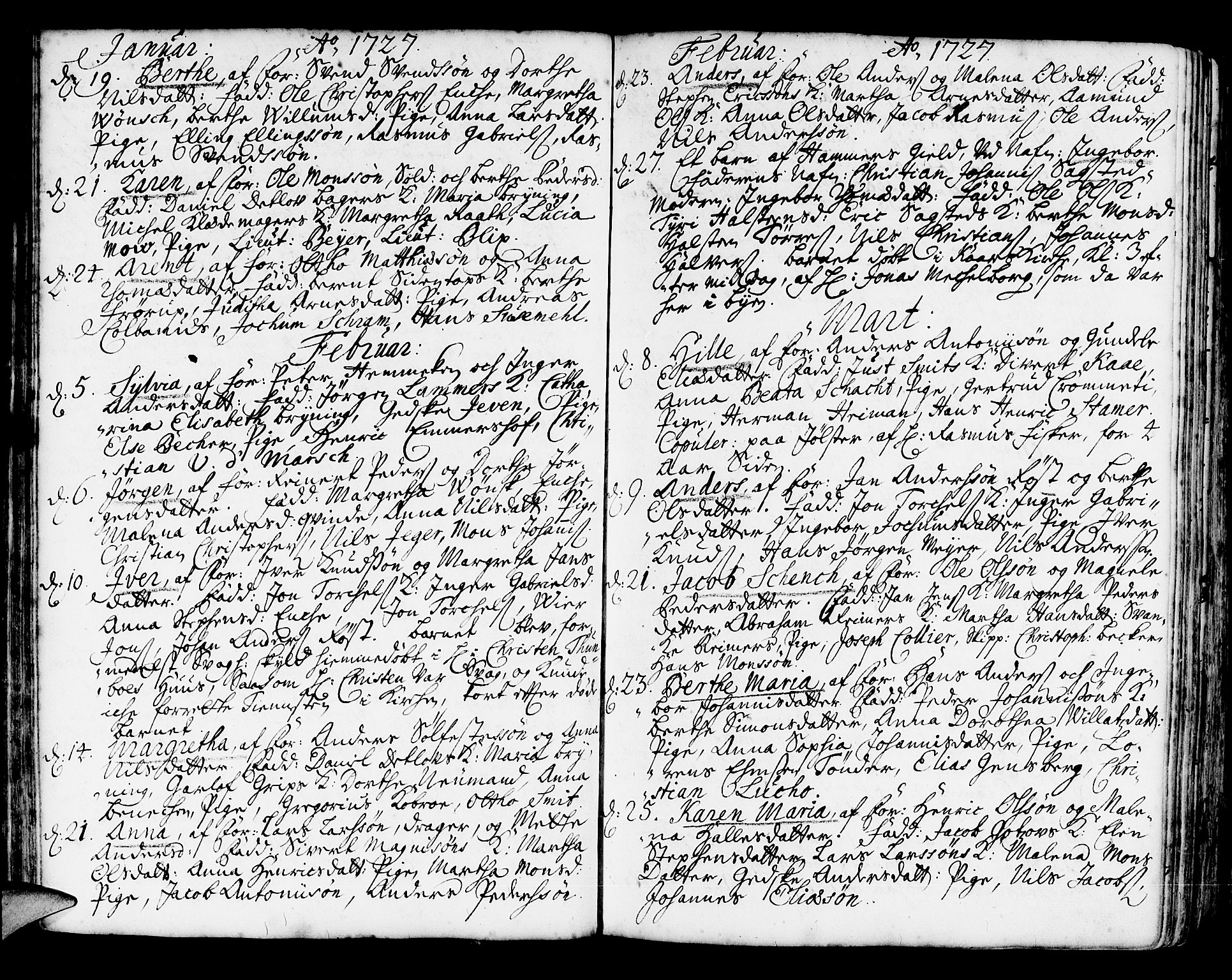 Korskirken sokneprestembete, SAB/A-76101/H/Haa/L0004: Parish register (official) no. A 4, 1720-1750, p. 70
