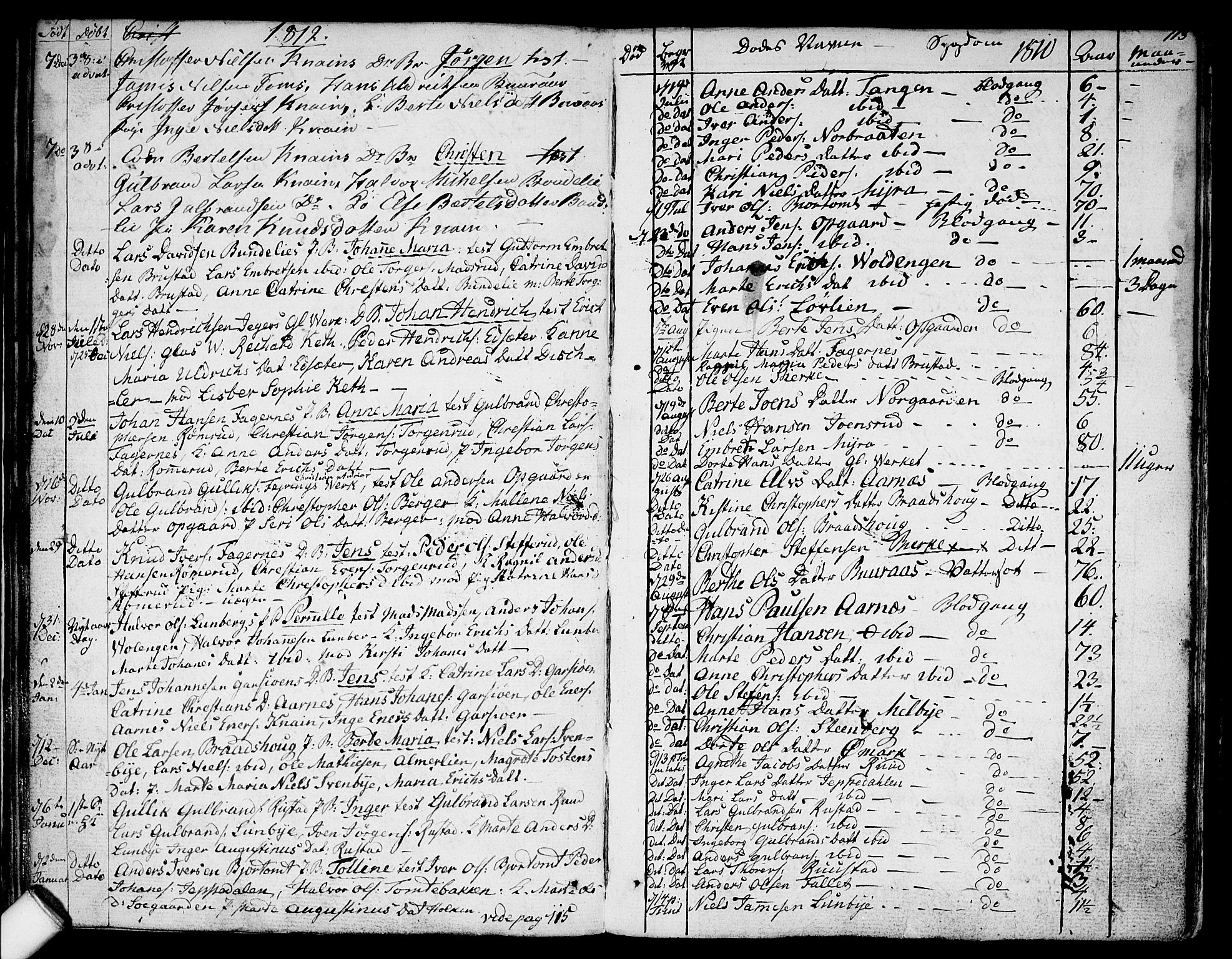 Hurdal prestekontor Kirkebøker, AV/SAO-A-10889/F/Fa/L0001: Parish register (official) no. I 1, 1777-1812, p. 113