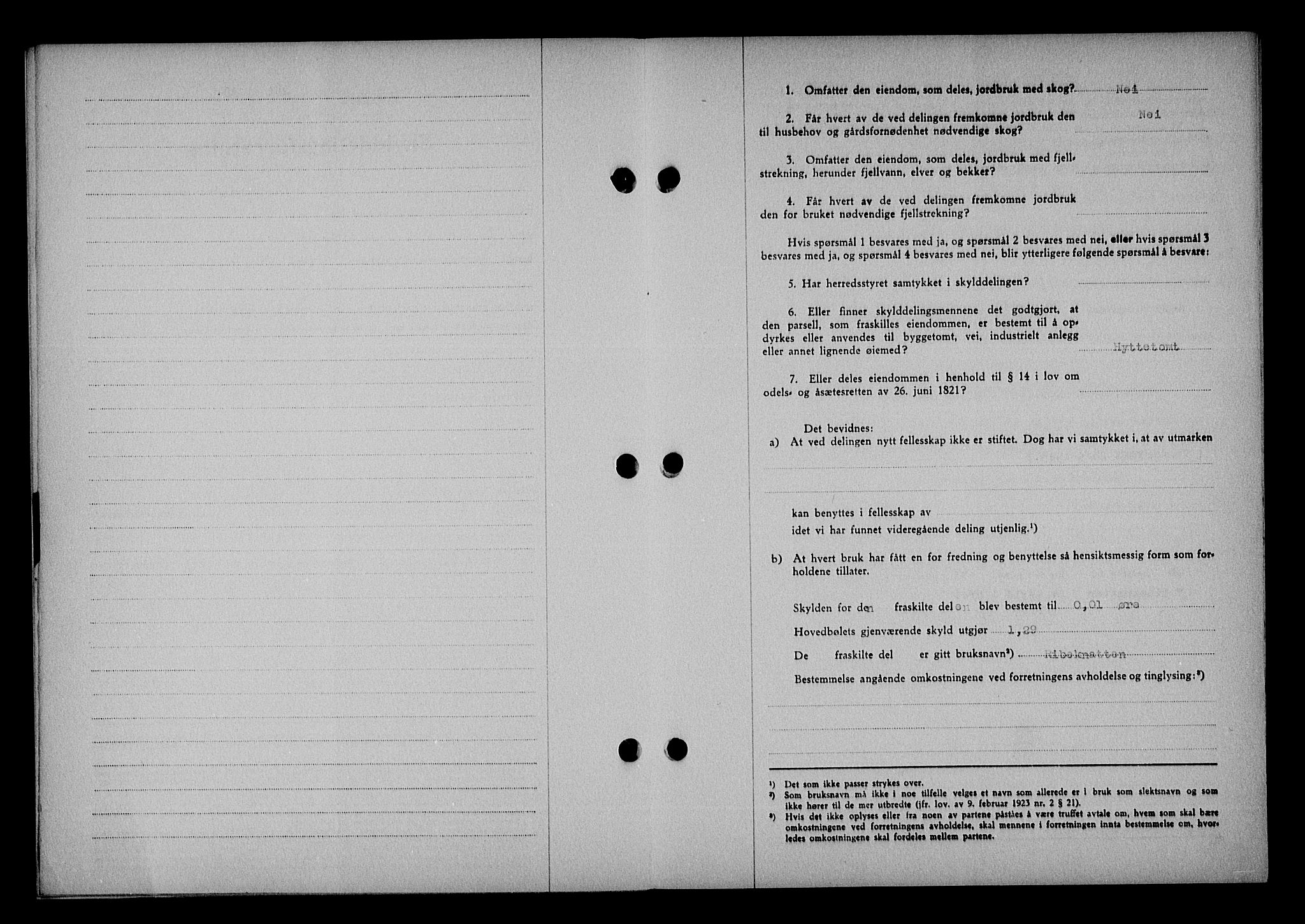 Vestre Nedenes/Sand sorenskriveri, SAK/1221-0010/G/Gb/Gba/L0053: Mortgage book no. A 6, 1944-1945, Diary no: : 281/1945