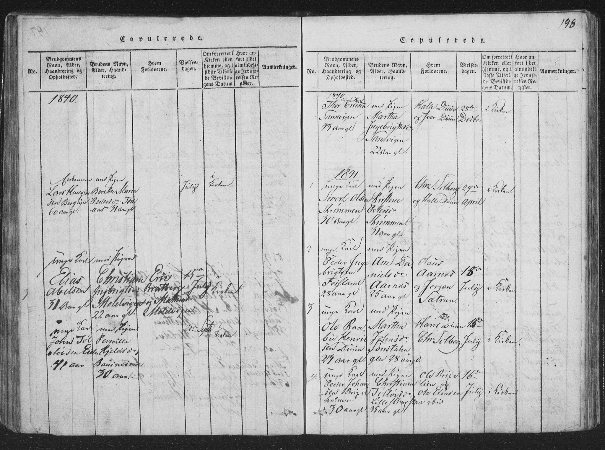 Ministerialprotokoller, klokkerbøker og fødselsregistre - Nord-Trøndelag, SAT/A-1458/773/L0613: Parish register (official) no. 773A04, 1815-1845, p. 198
