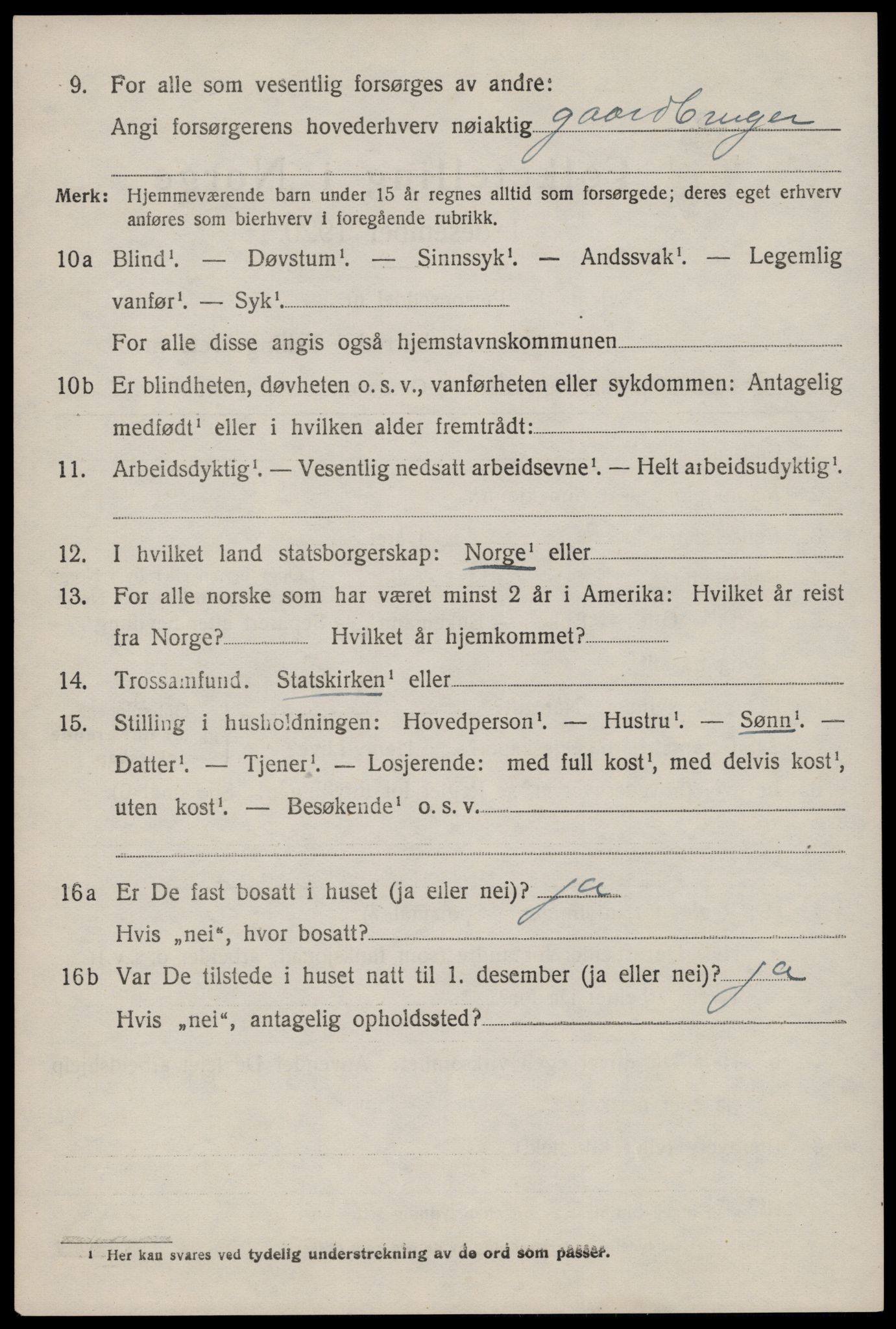 SAST, 1920 census for Tysvær, 1920, p. 2751